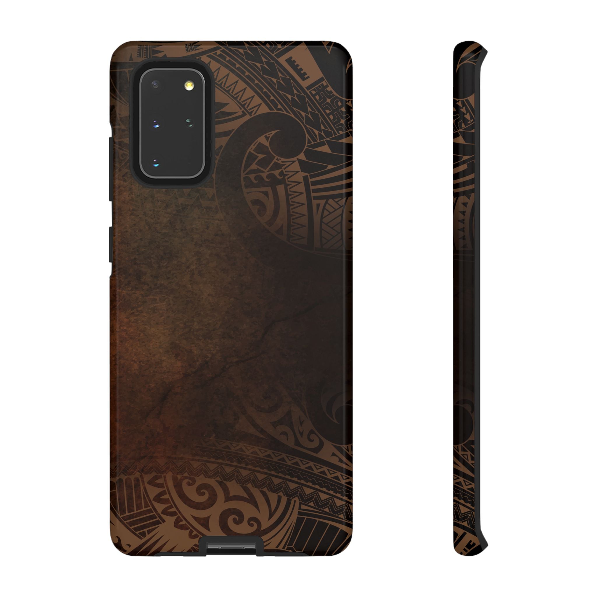 Aloha Aina Tough Samsung Galaxy Case Samsung Galaxy S20+ Glossy - Hawaiian Earth Tone Polynesian Tribal Design - The Local Banyan