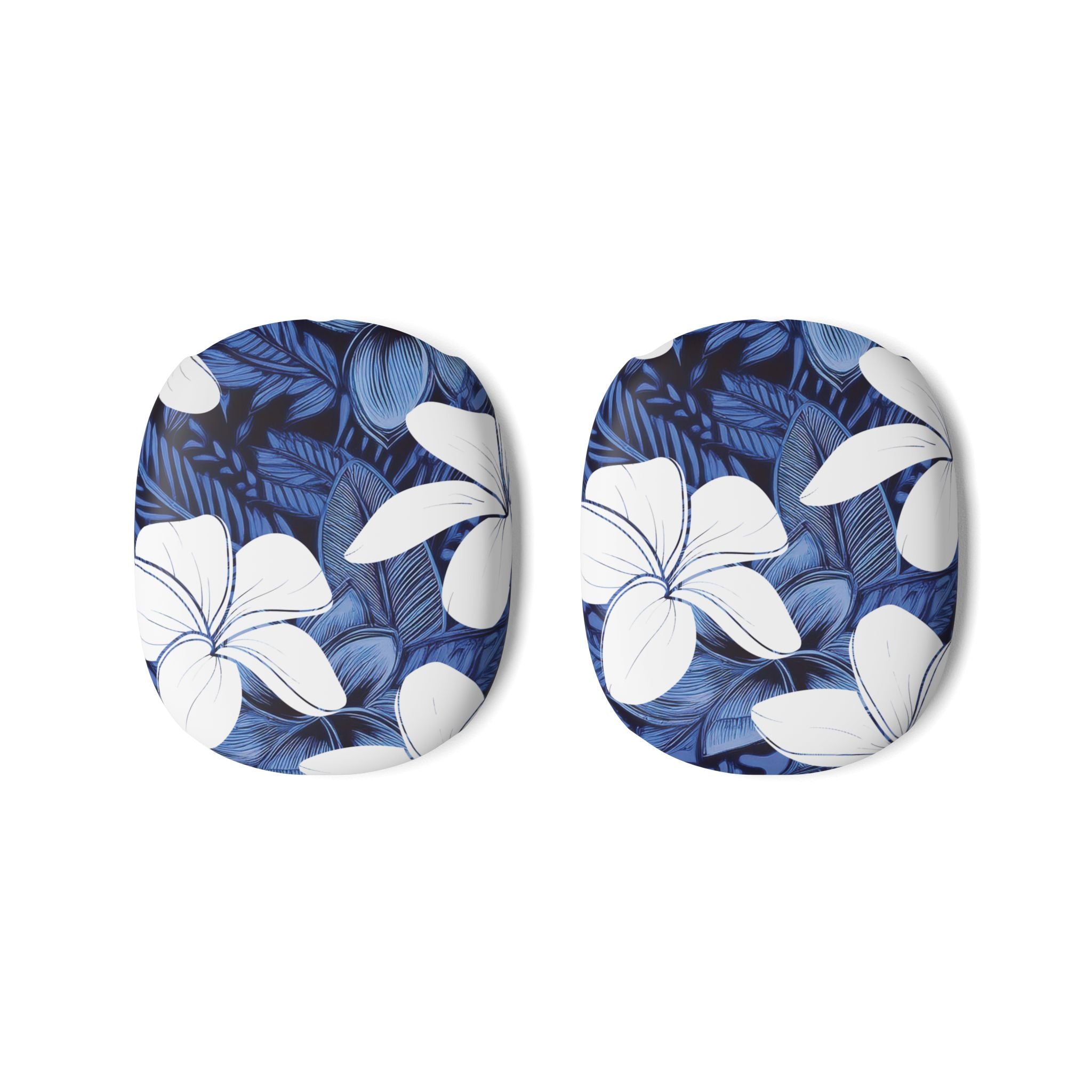 Eternal Blue Plumeria AirPods Max Protective Case Cover Headphone Accessories The Local Banyan Matte AirPods Max White
