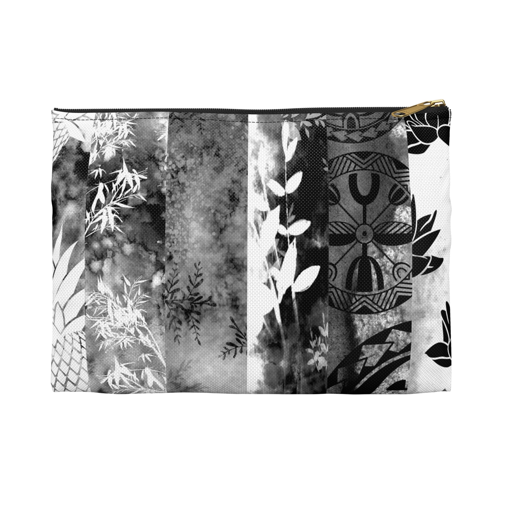 Monochrome Oasis Travel Pouch Bag Pouches The Local Banyan Small Black zipper