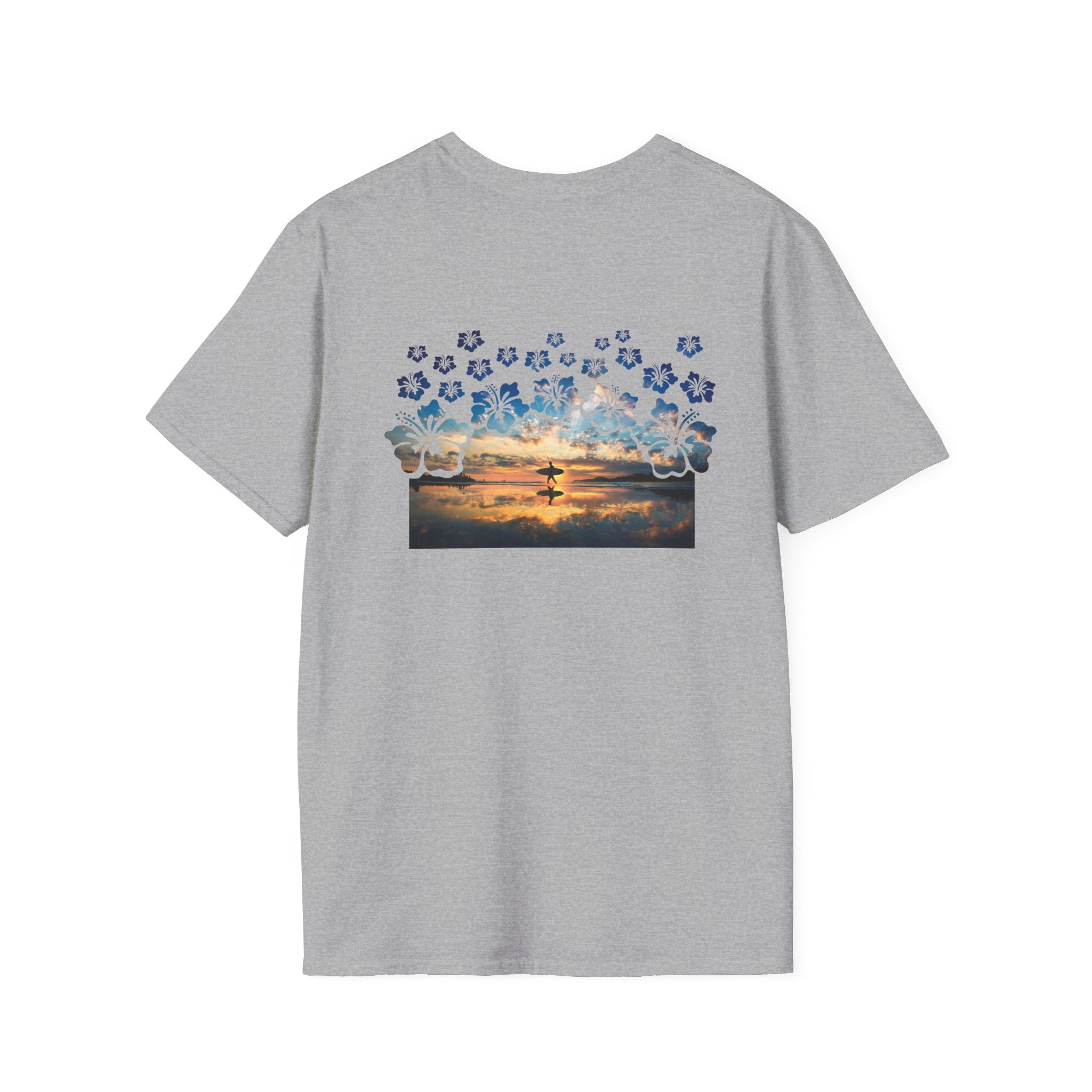 Sunset Surfer Soft Style Tee T-Shirt The Local Banyan Sport Grey S