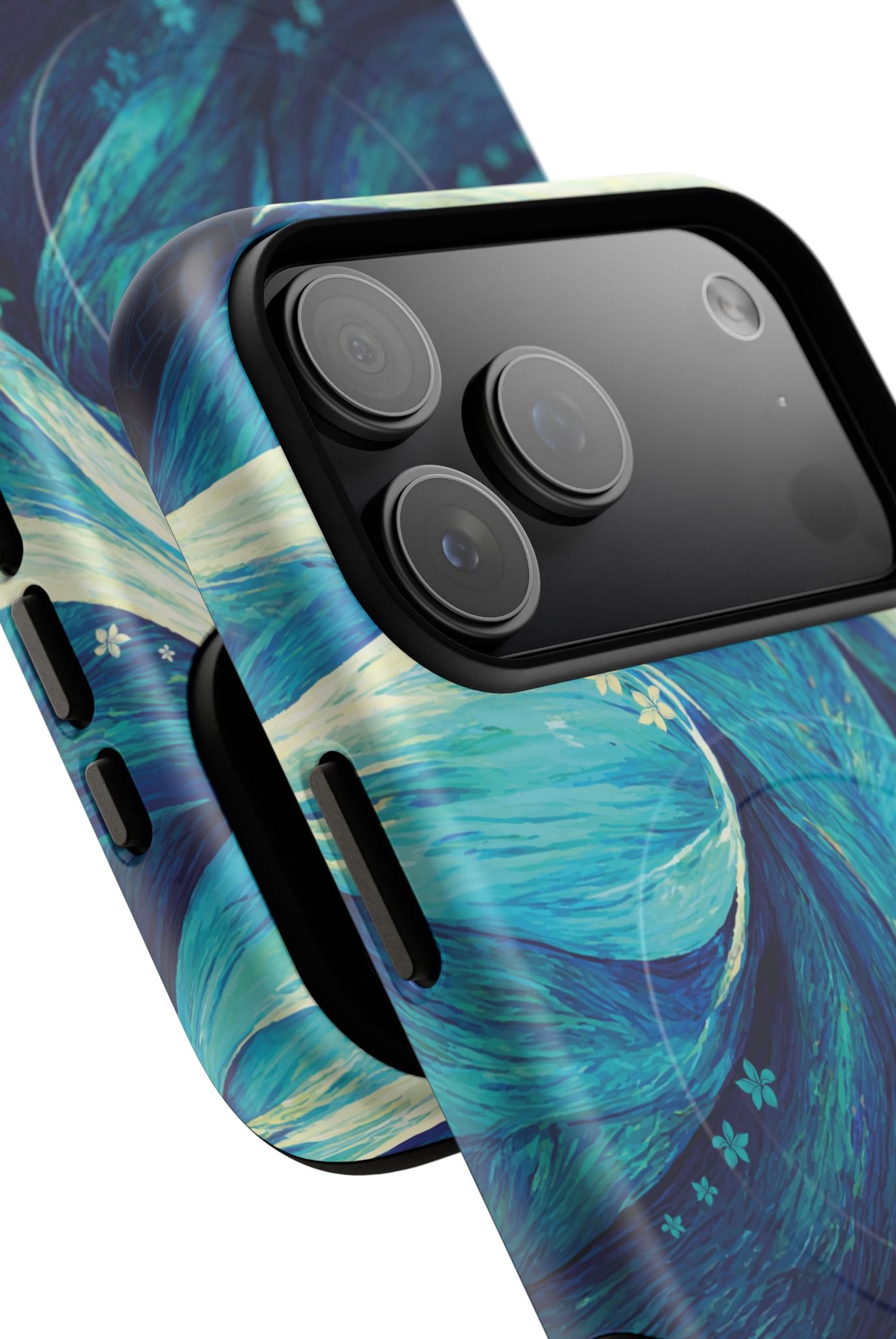 Eternal Mana MagSafe iPhone Case Side View - Dual Layer Drop Protection Hawaiian Phone Case - The Local Banyan
