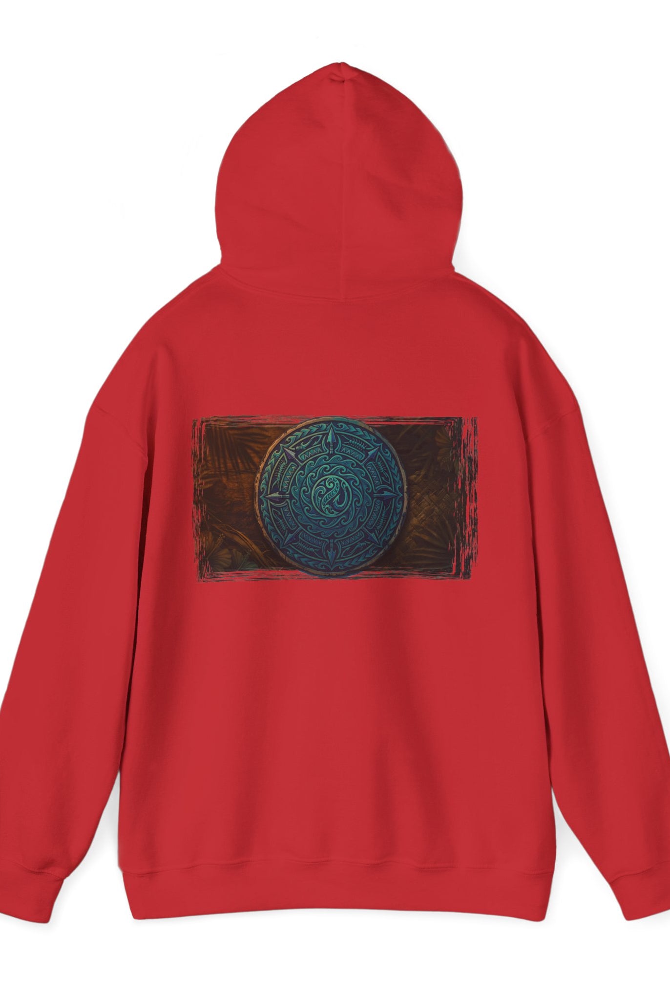 Makau Mana Heavy Blended Hooded Sweatshirt Red S The Local Banyan