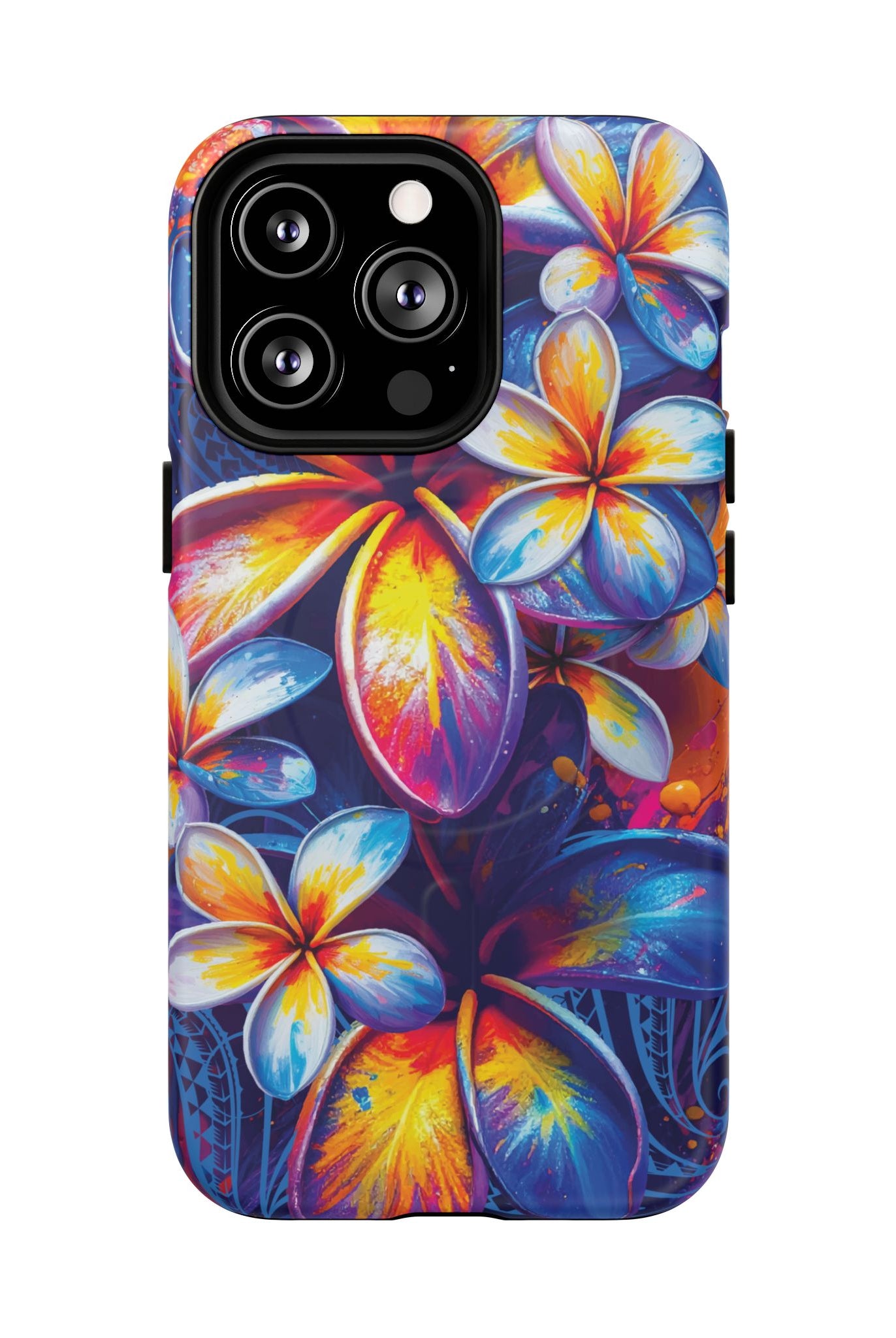 Sunset Ink MagSafe iPhone Case Side View - Dual Layer Drop Protection Hawaiian Phone Case - The Local Banyan