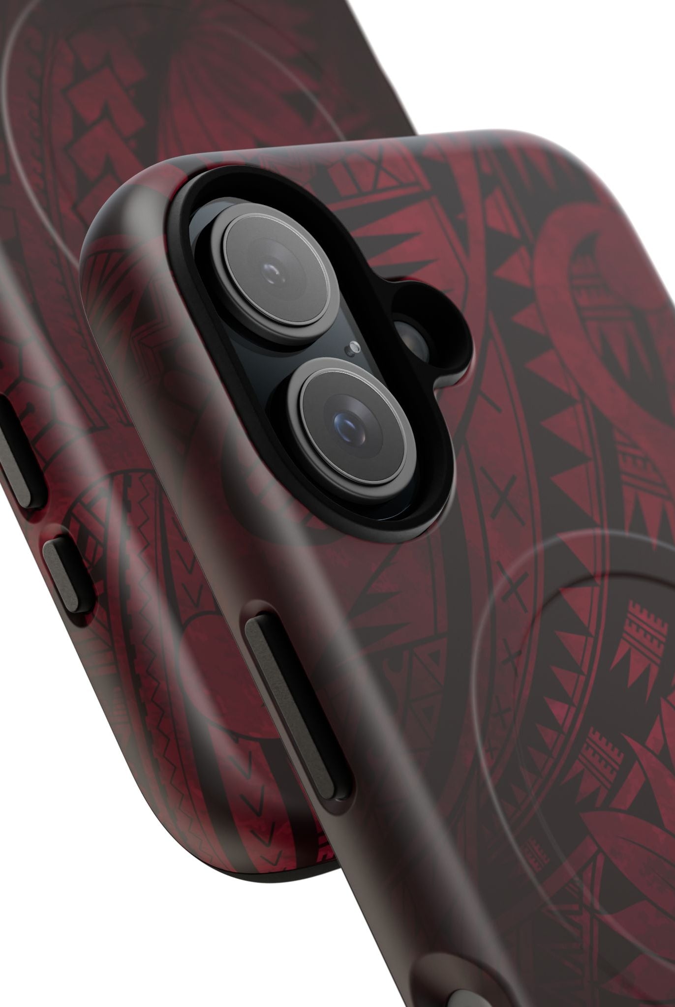 Eternal Ember MagSafe iPhone Case Side View - Dual Layer Drop Protection Hawaiian Phone Case - The Local Banyan