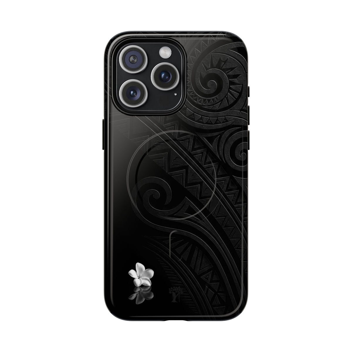 Plumeria Aka Magnetic Case for iPhone iPhone 15 Pro Max Glossy The Local Banyan