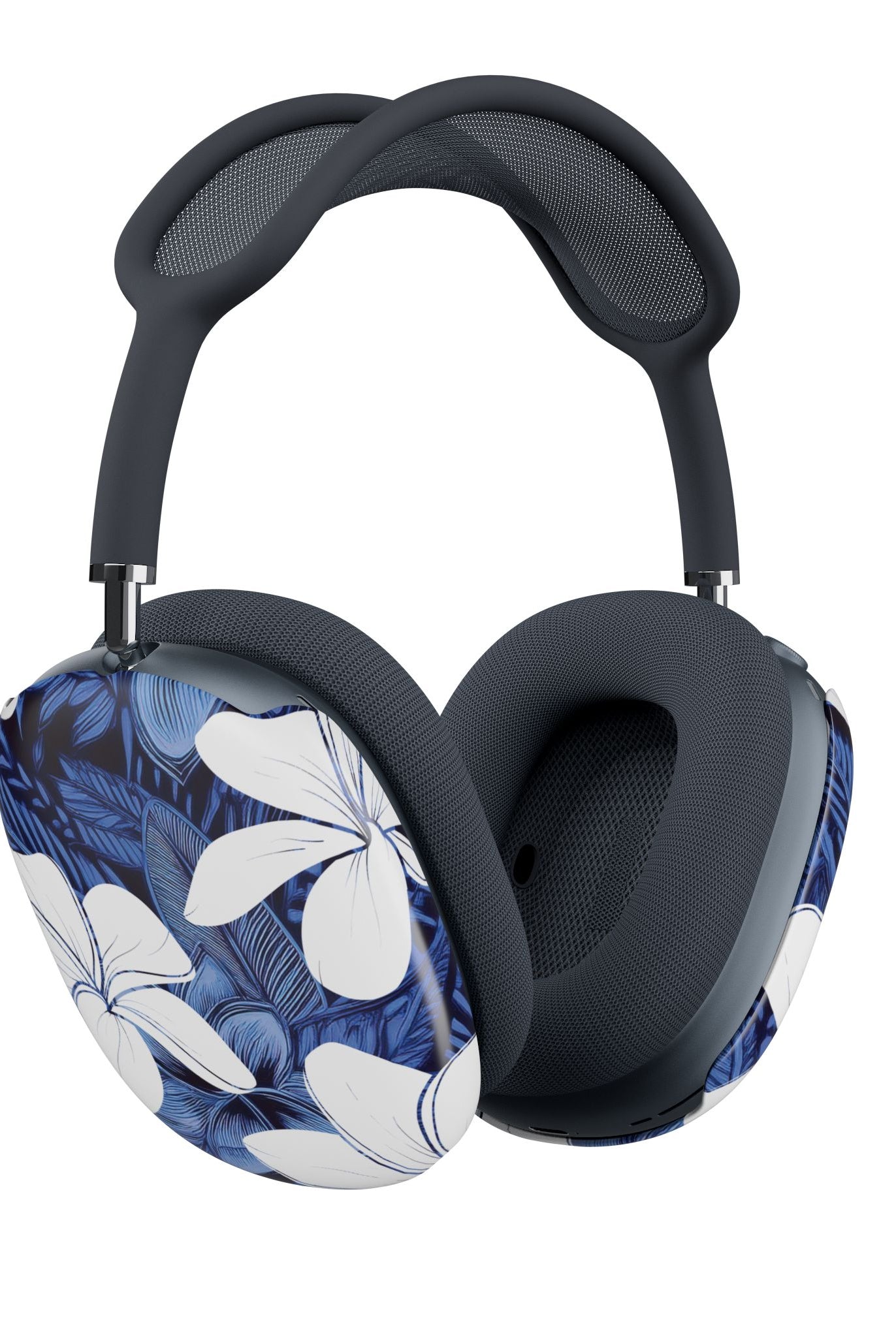 Eternal Blue Plumeria AirPods Max Protective Case Cover Headphone Accessories The Local Banyan