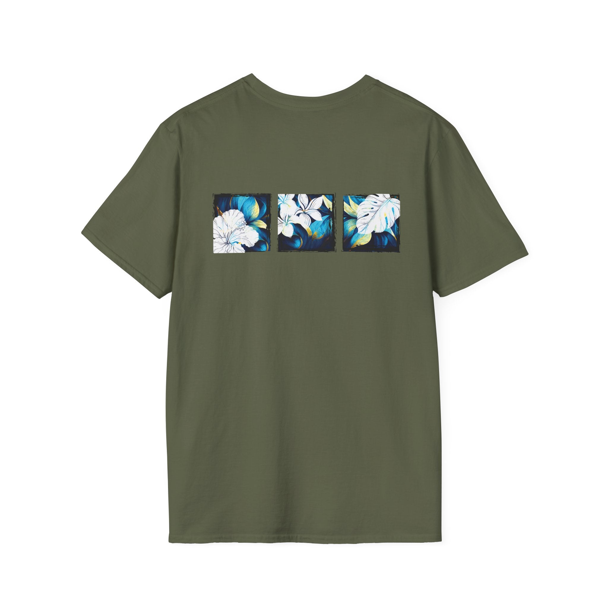 Coastal Bloom Soft Style Tee T-Shirt The Local Banyan S Military Green