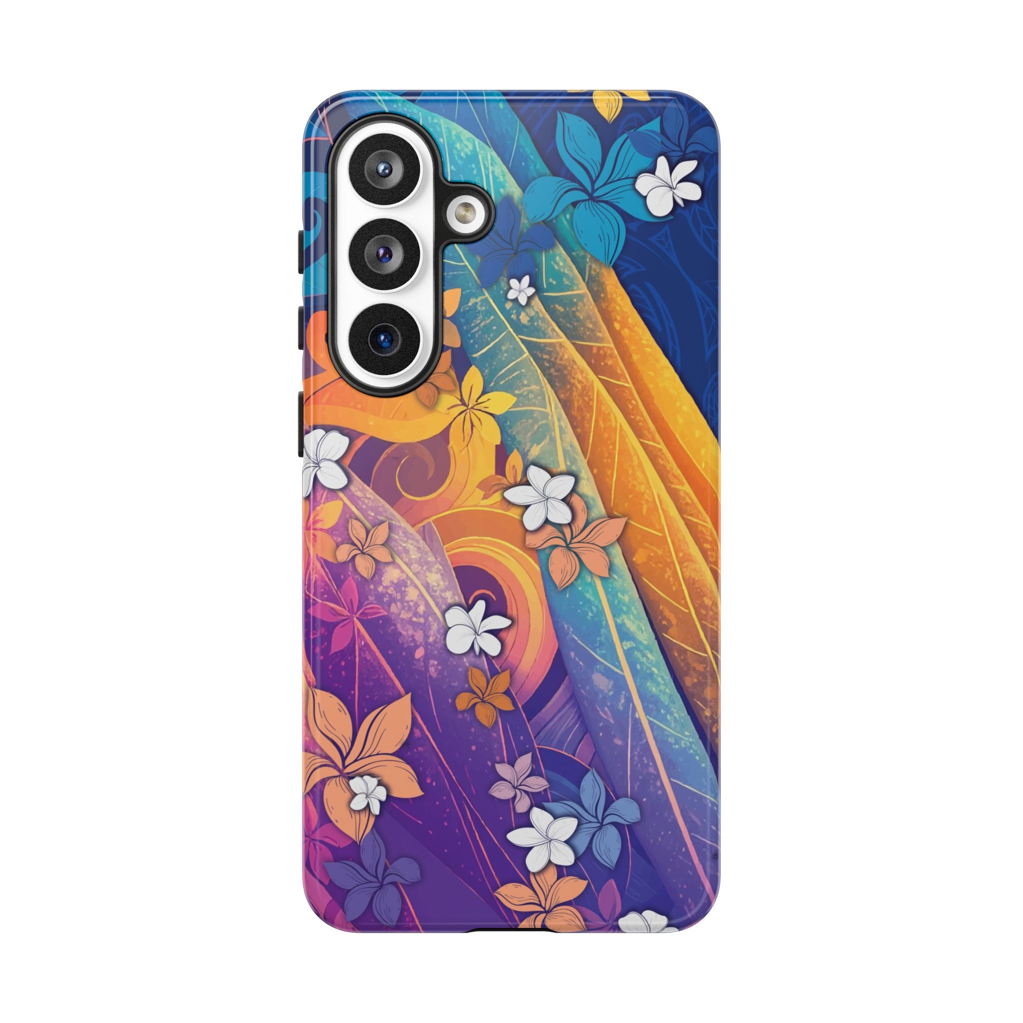 Mauna Sunrise Tough Samsung Galaxy Case Side View - Dual Layer Drop Protection Hawaiian Phone Case - The Local Banyan