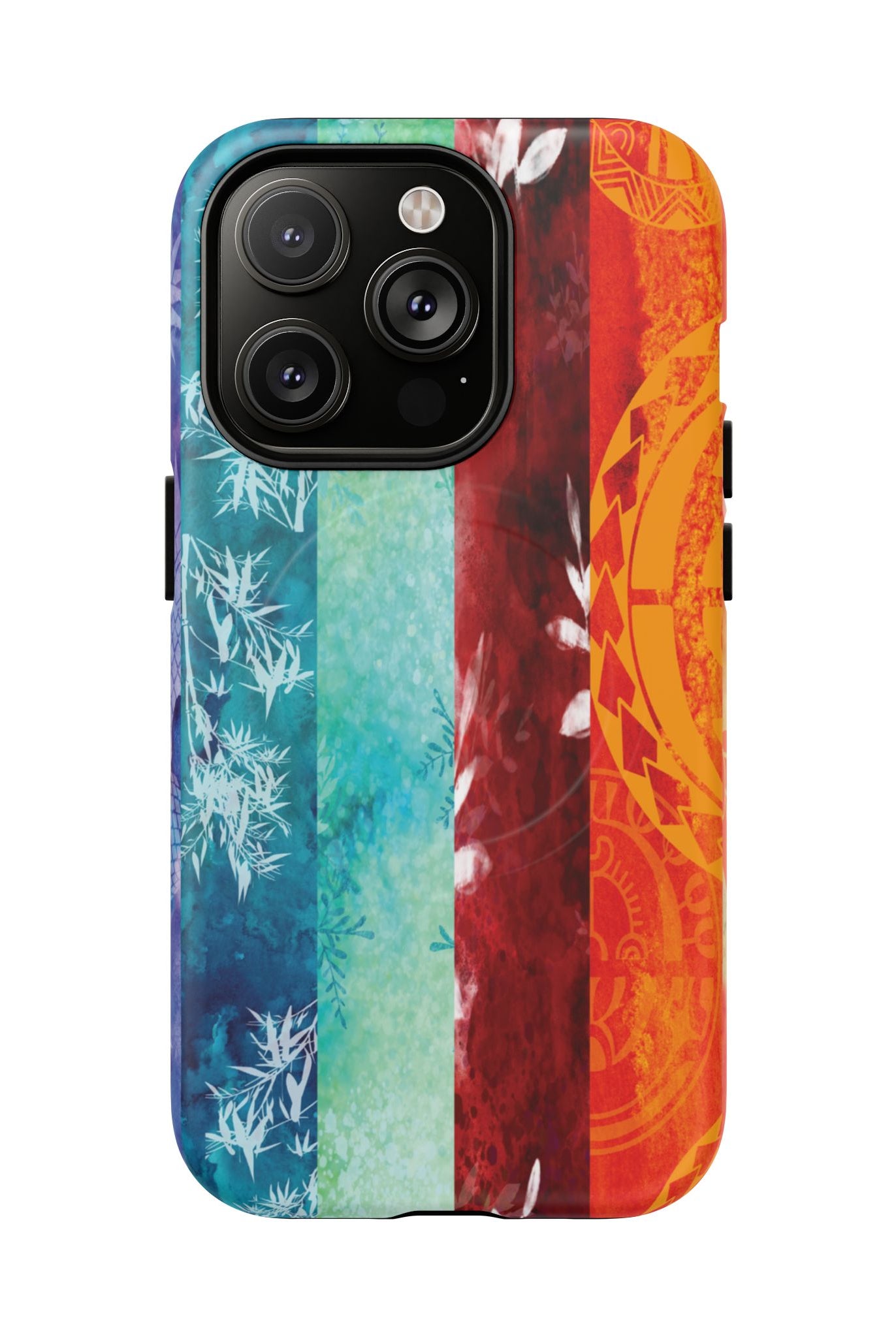 Island Vibes MagSafe iPhone Case iPhone 14 Pro Matte - Hawaiian Colorful Tropical Floral Design - The Local Banyan