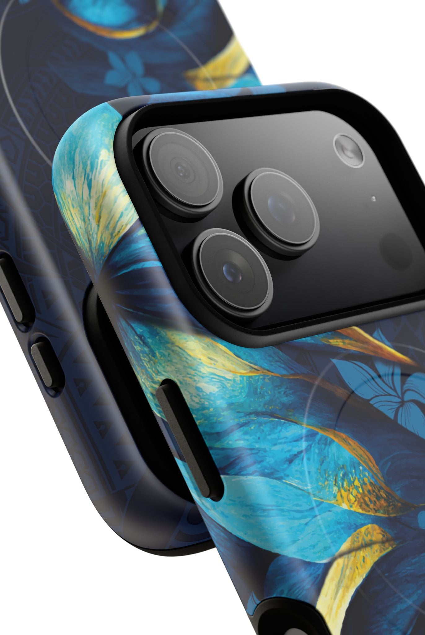 Po Mahina MagSafe iPhone Case Side View - Dual Layer Drop Protection Hawaiian Phone Case - The Local Banyan