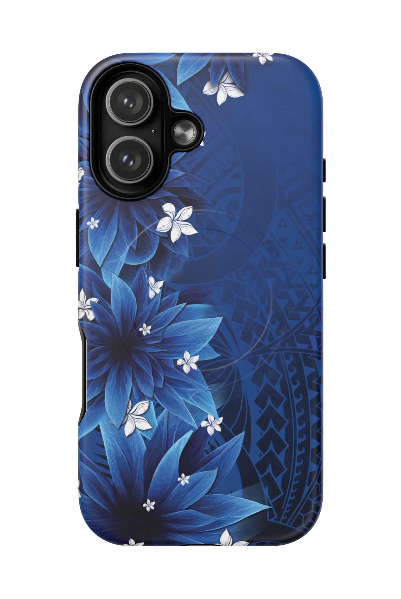 Hoku Pua MagSafe iPhone Case Side View - Dual Layer Drop Protection Hawaiian Phone Case - The Local Banyan