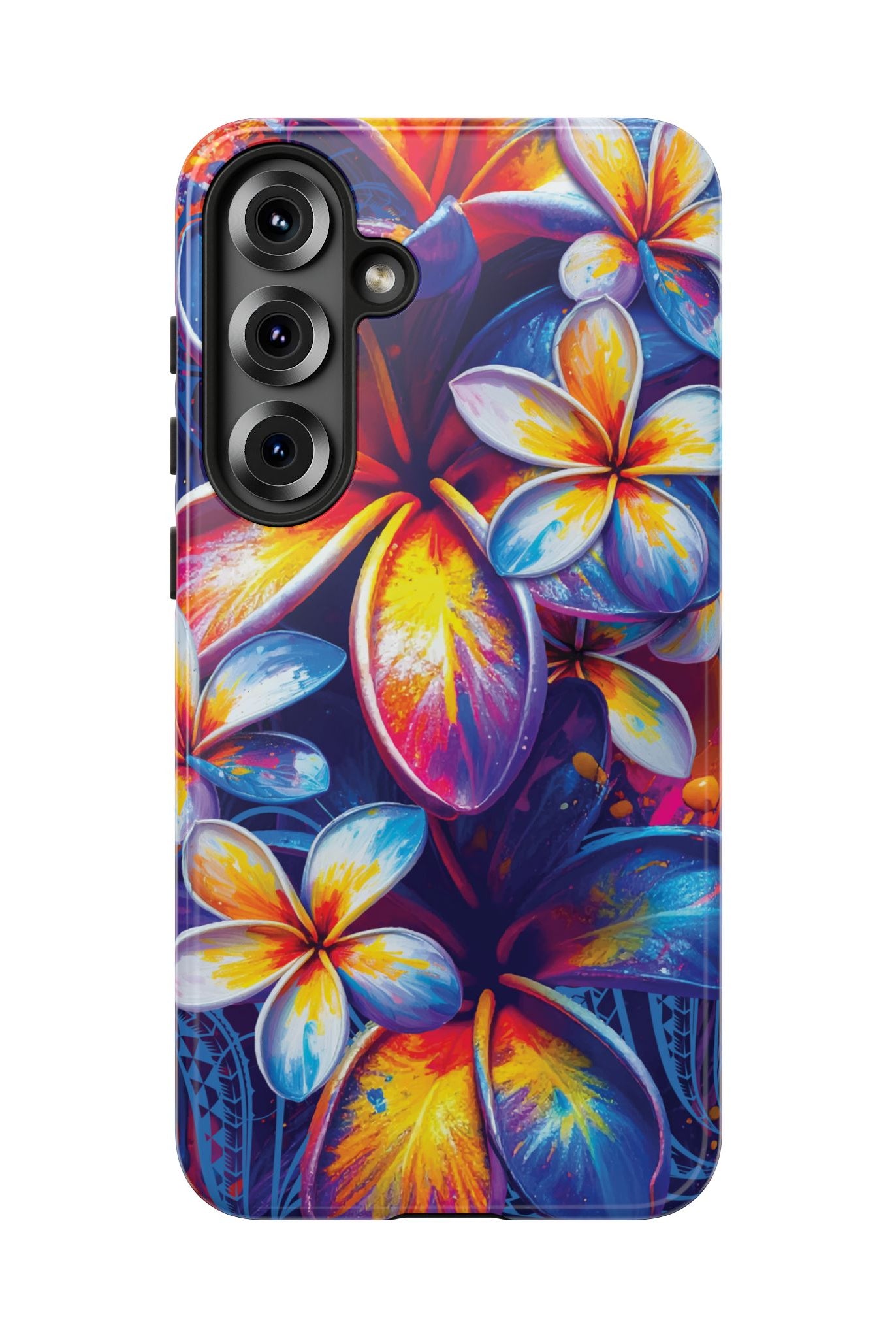 Sunset Ink Tough Samsung Galaxy Case Side View - Dual Layer Drop Protection Hawaiian Phone Case - The Local Banyan