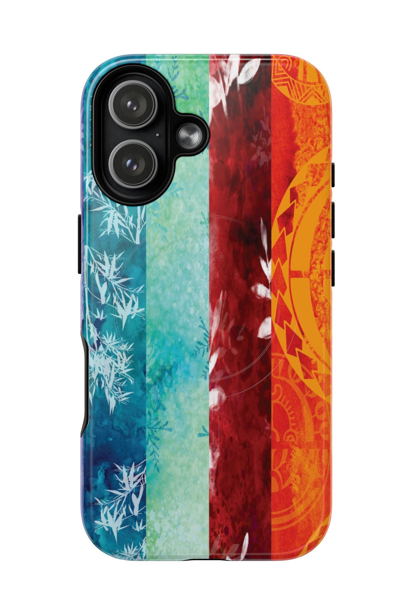 Island Vibes MagSafe iPhone Case iPhone 17 Glossy - Hawaiian Colorful Tropical Floral Design - The Local Banyan