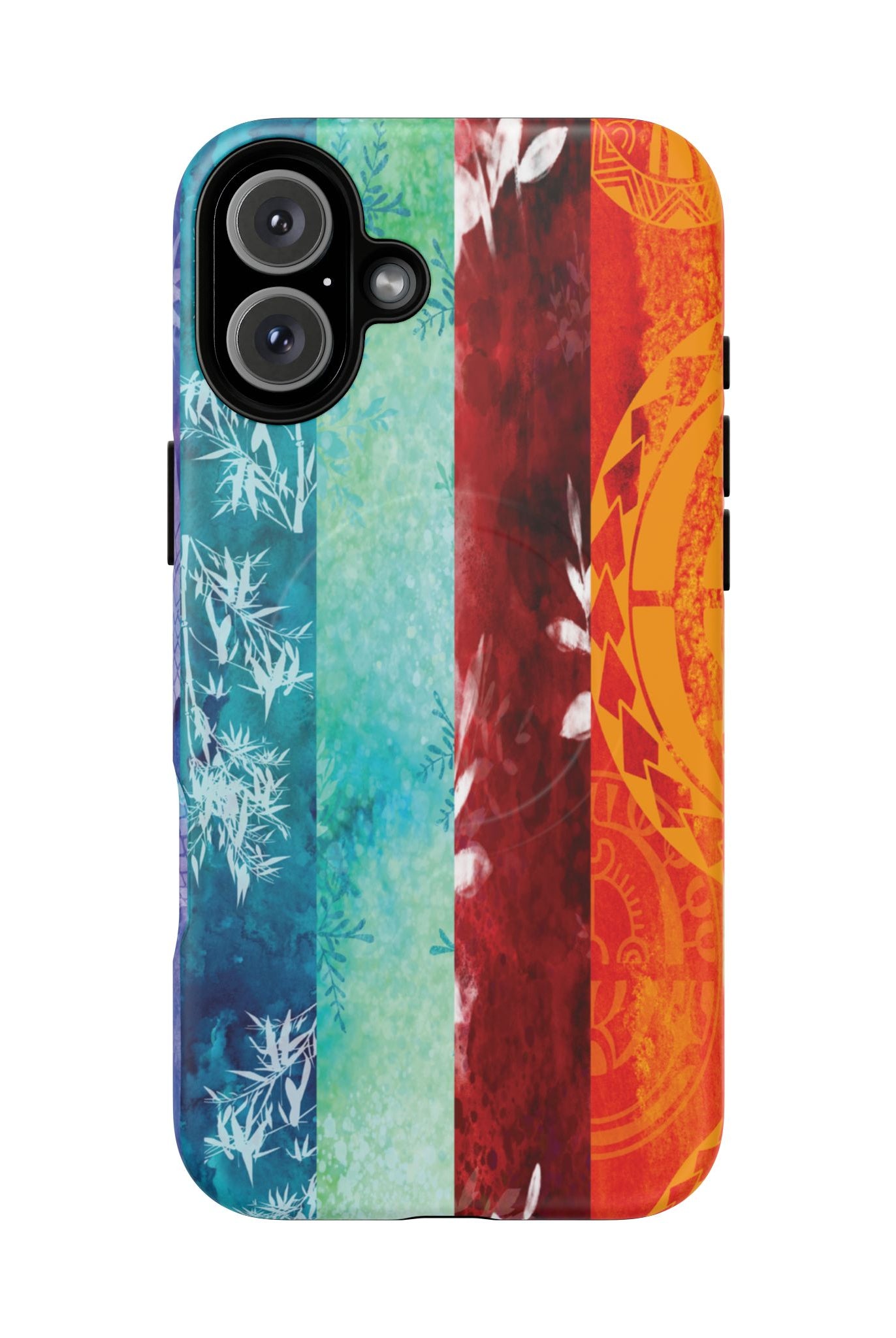 Island Vibes MagSafe iPhone Case iPhone 16 Plus Matte - Hawaiian Colorful Tropical Floral Design - The Local Banyan