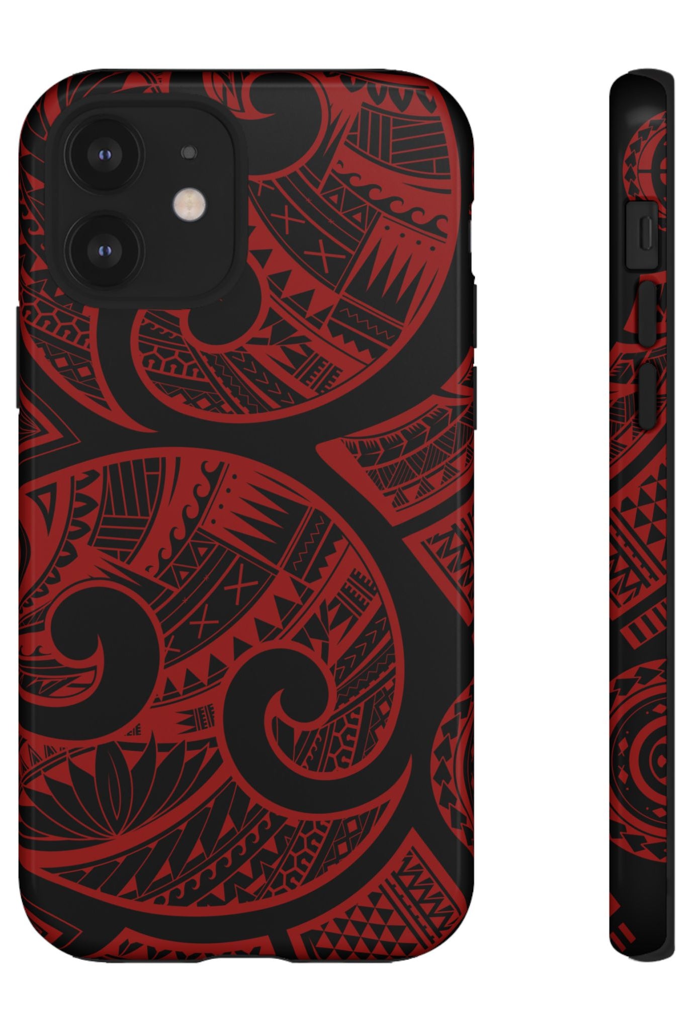 Island Tribal Red Tough Case for iPhone Phone Case The Local Banyan iPhone 12 Glossy