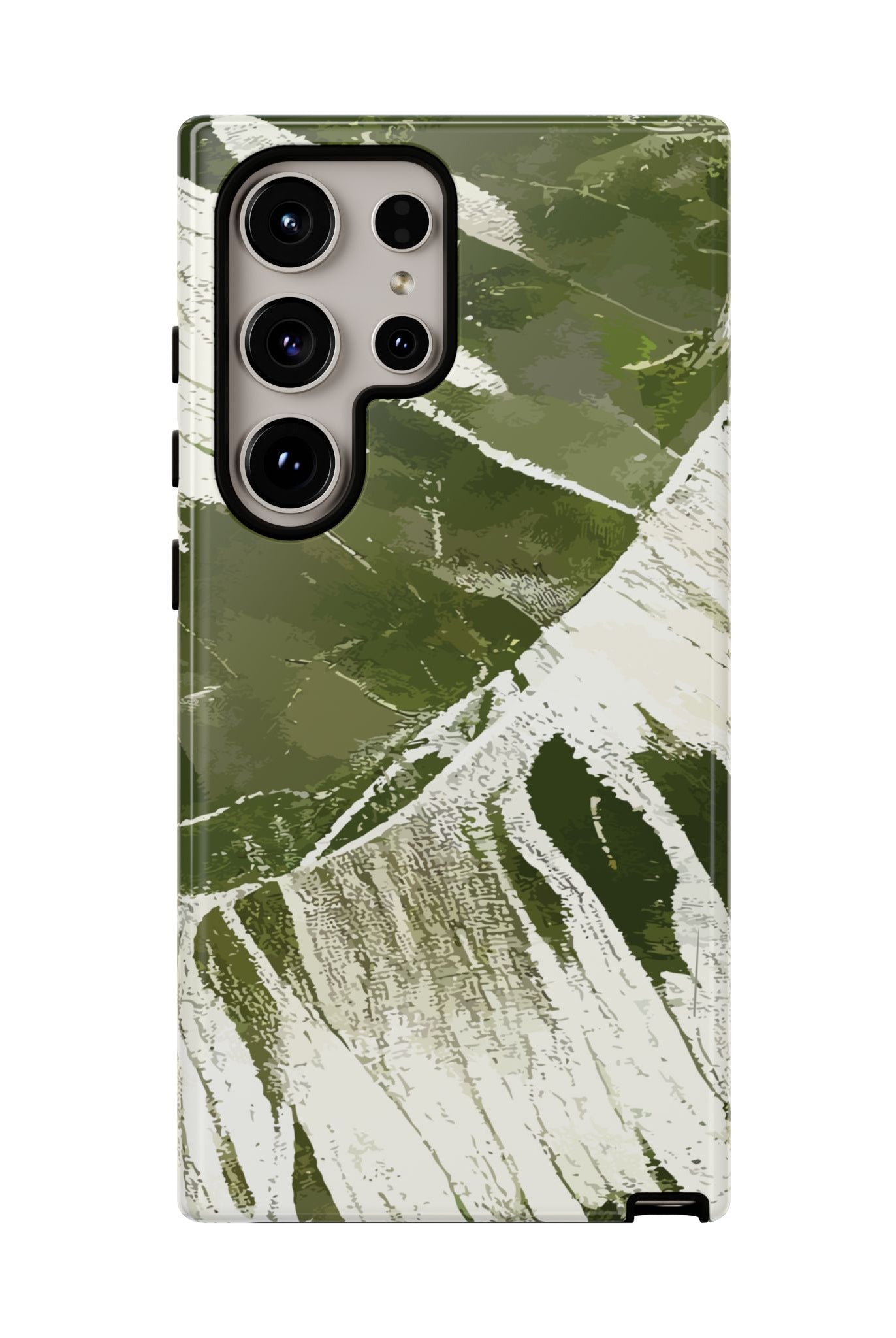 Island Breeze Tough Samsung Galaxy Case Side View - Dual Layer Drop Protection Hawaiian Phone Case - The Local Banyan