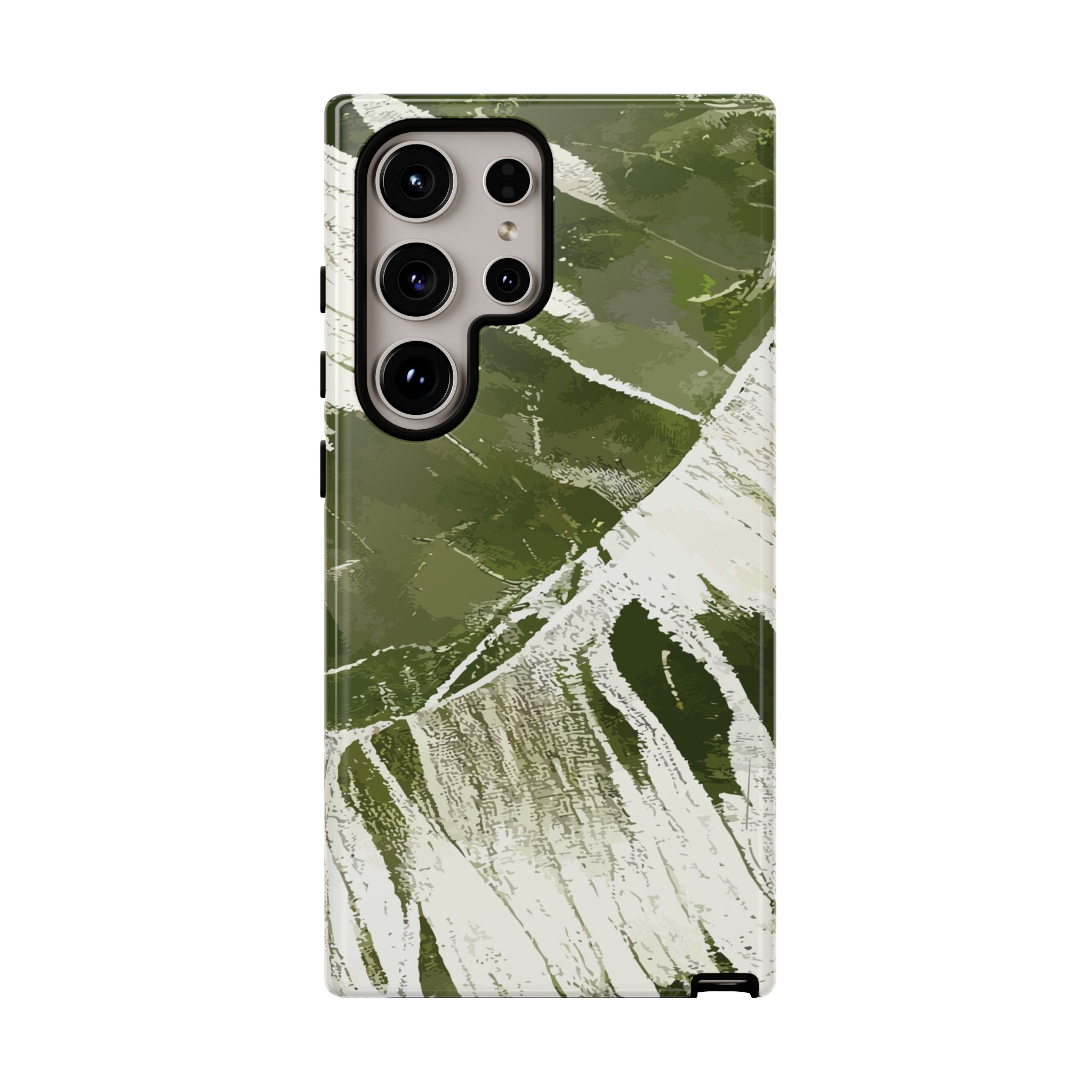 Island Breeze Tough Samsung Galaxy Case Side View - Dual Layer Drop Protection Hawaiian Phone Case - The Local Banyan