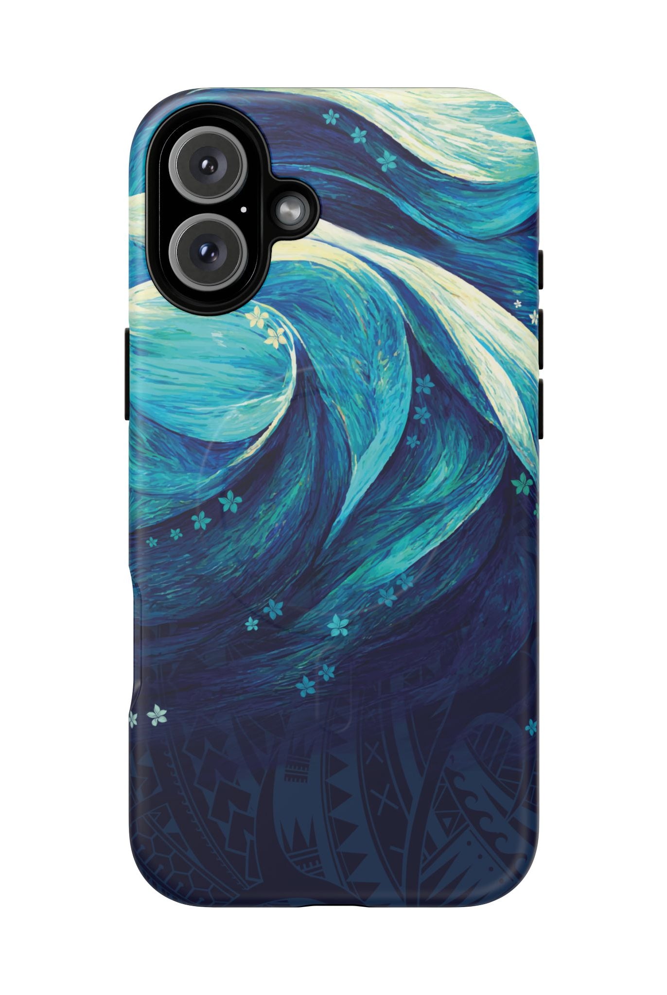 Eternal Mana MagSafe iPhone Case iPhone 16 Plus Matte - Hawaiian Ocean Wave Polynesian Tribal Design - The Local Banyan