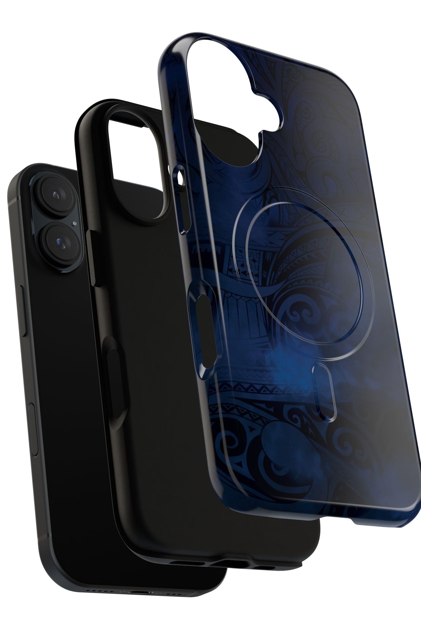Midnight Essence MagSafe iPhone Case Side View - Dual Layer Drop Protection Hawaiian Phone Case - The Local Banyan