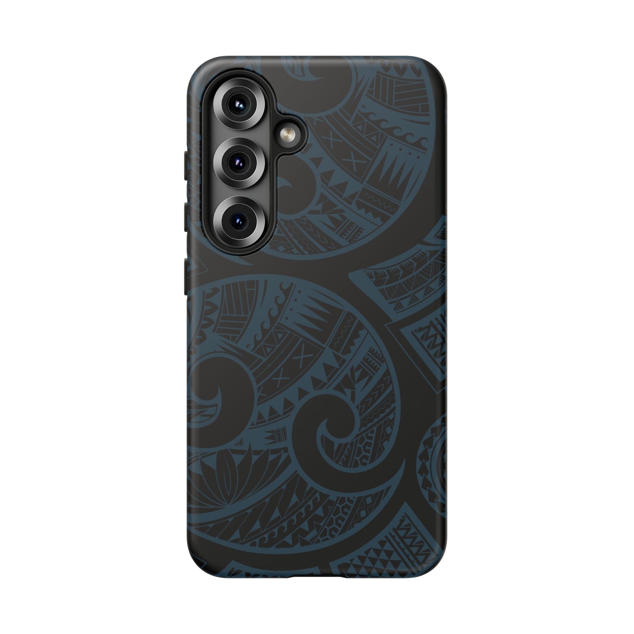 Island Tribal Royal Teal Tough Case for Samsung Galaxy Phone Case The Local Banyan Samsung Galaxy S25 Matte
