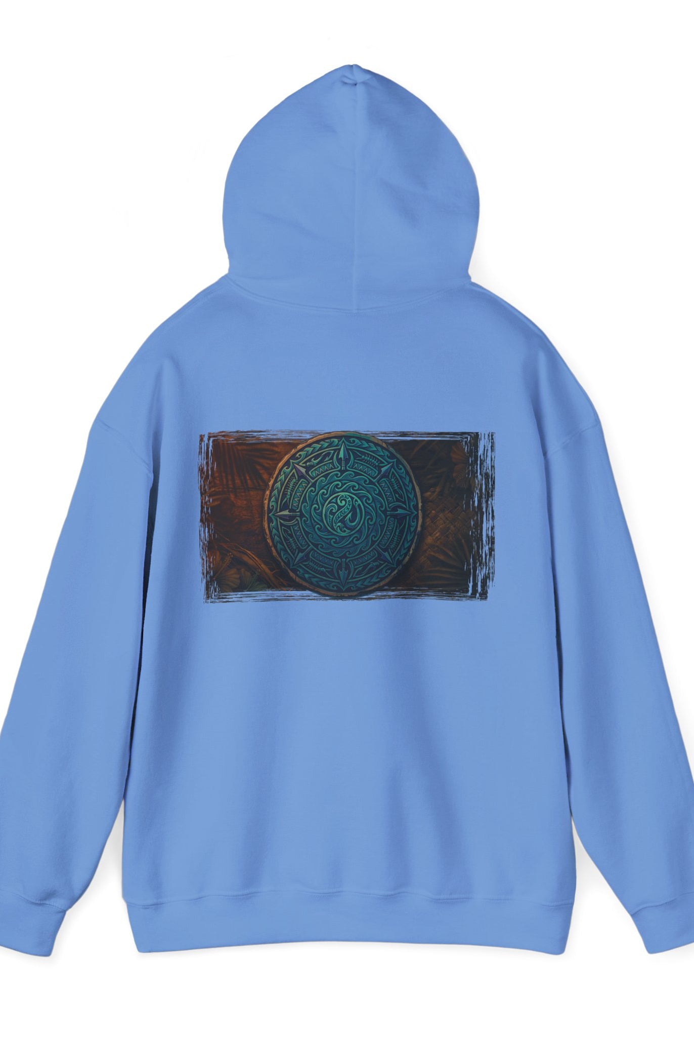 Makau Mana Heavy Blended Hooded Sweatshirt Carolina Blue S The Local Banyan