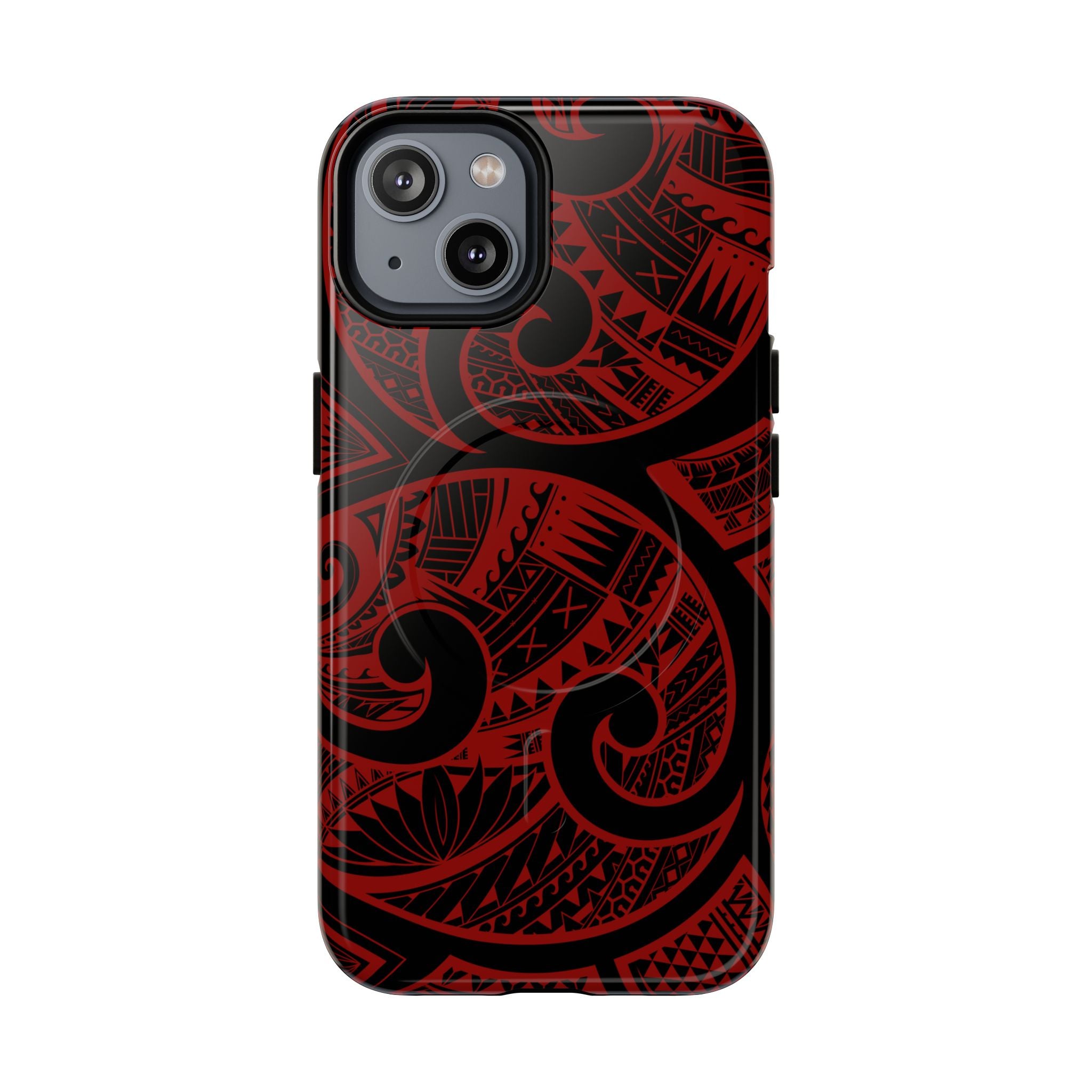Island Tribal Magnetic Case for iPhone Phone Case The Local Banyan iPhone 14 Glossy