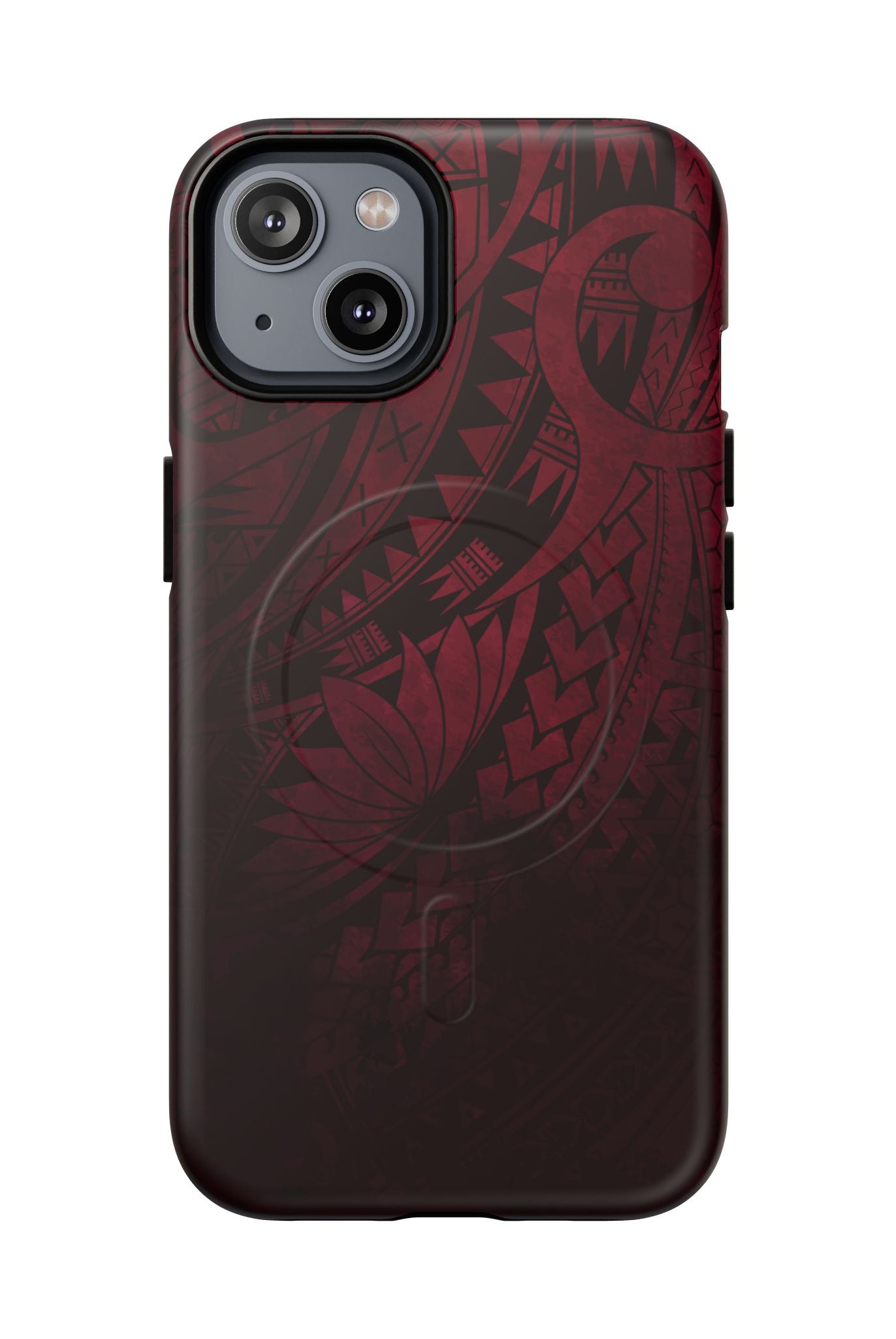 Eternal Ember MagSafe iPhone Case iPhone 14 Matte - Hawaiian Red Tribal Polynesian Design - The Local Banyan
