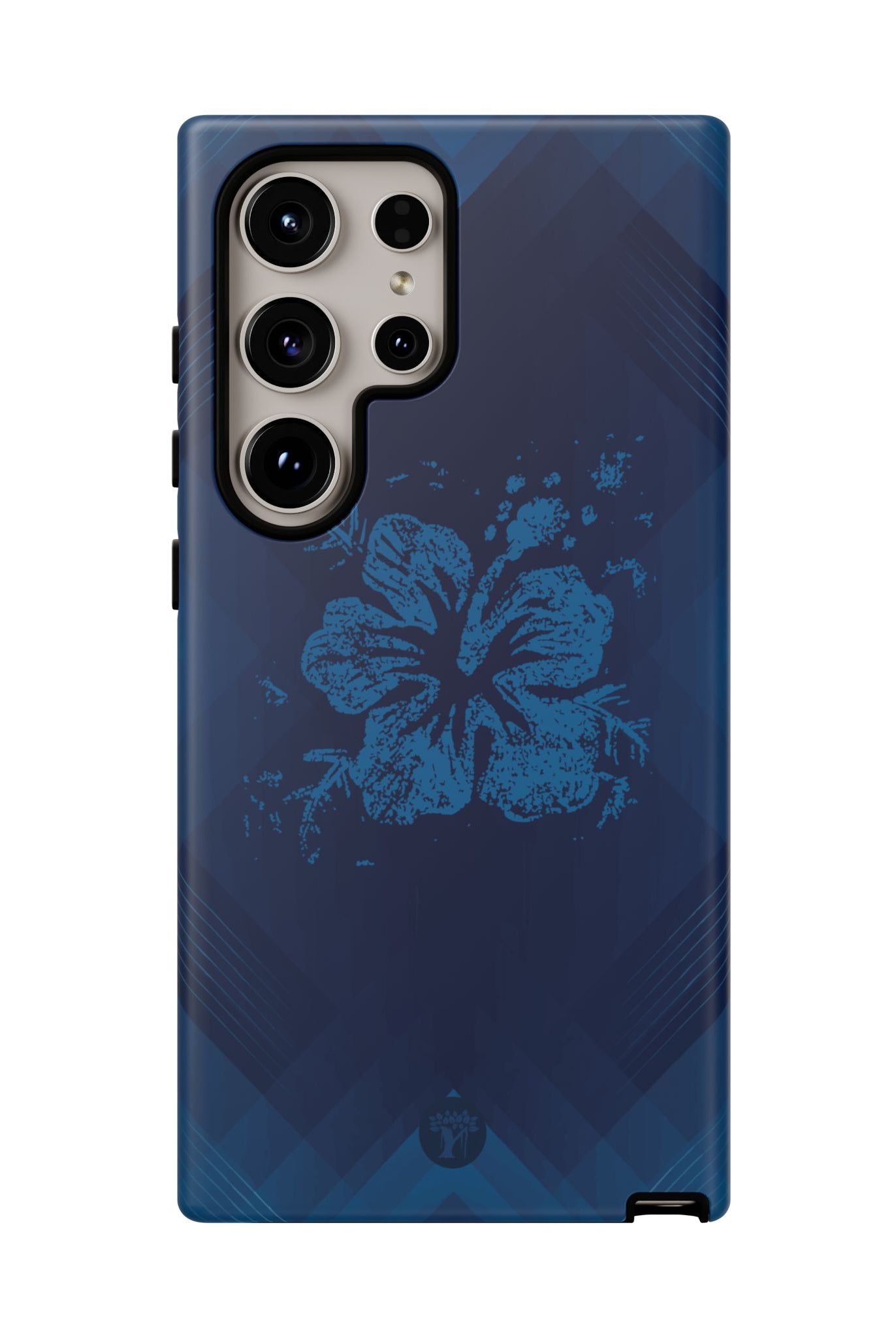 Kikokiko Lehua Tough Samsung Galaxy Case Side View - Dual Layer Drop Protection Hawaiian Phone Case - The Local Banyan