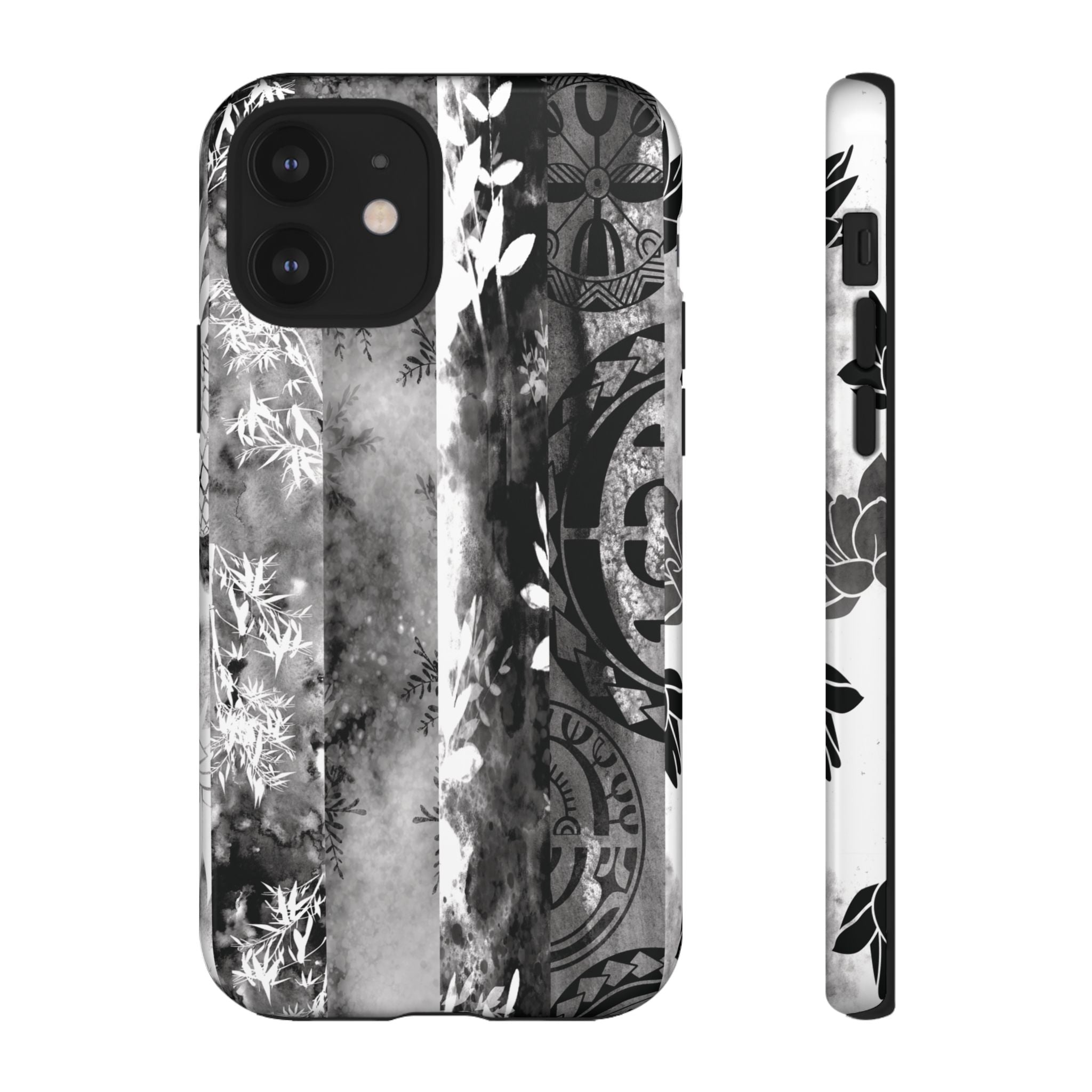 Monochrome Oasis Tough Case for iPhone Phone Case The Local Banyan iPhone 12 Glossy
