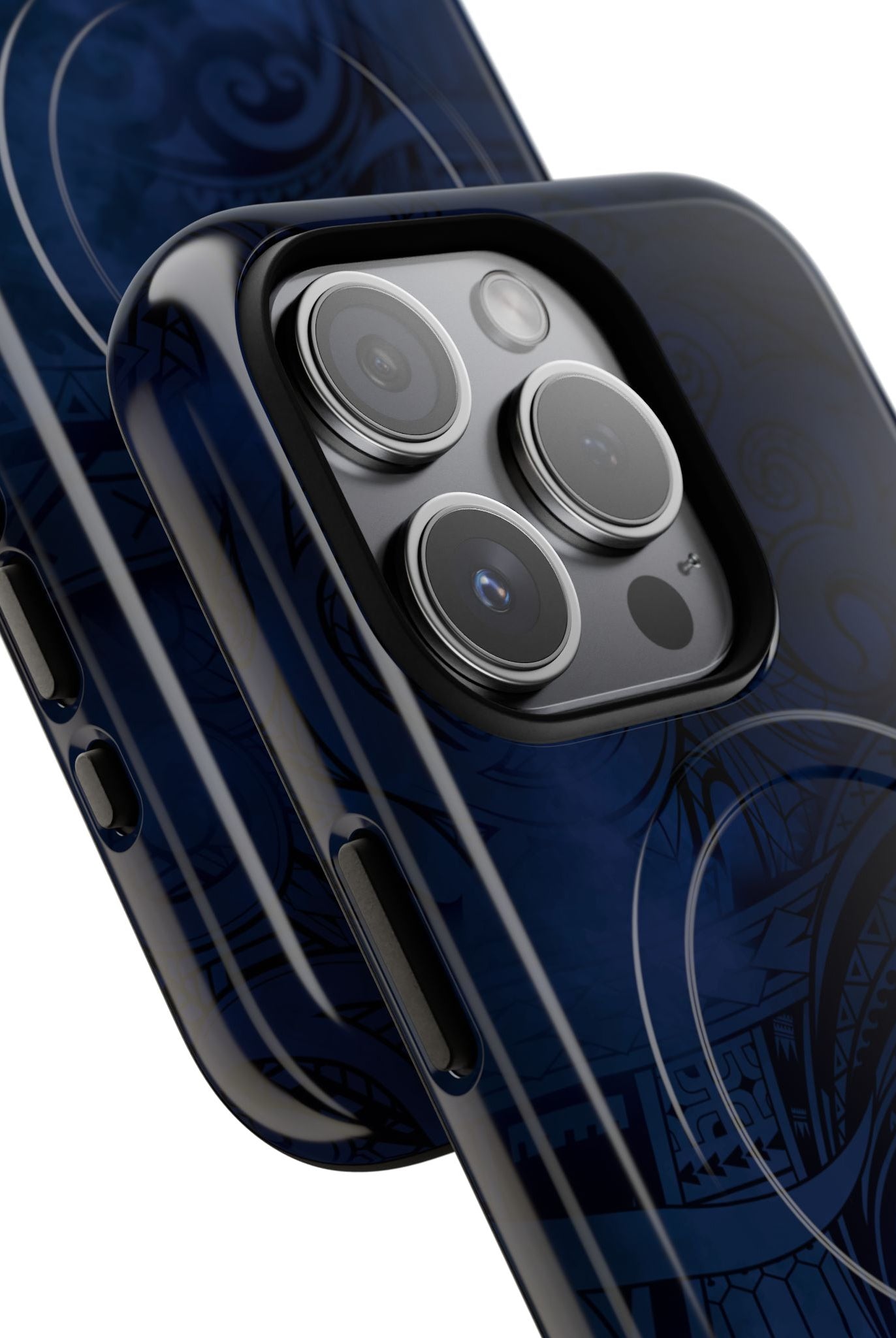 Midnight Essence MagSafe iPhone Case Side View - Dual Layer Drop Protection Hawaiian Phone Case - The Local Banyan