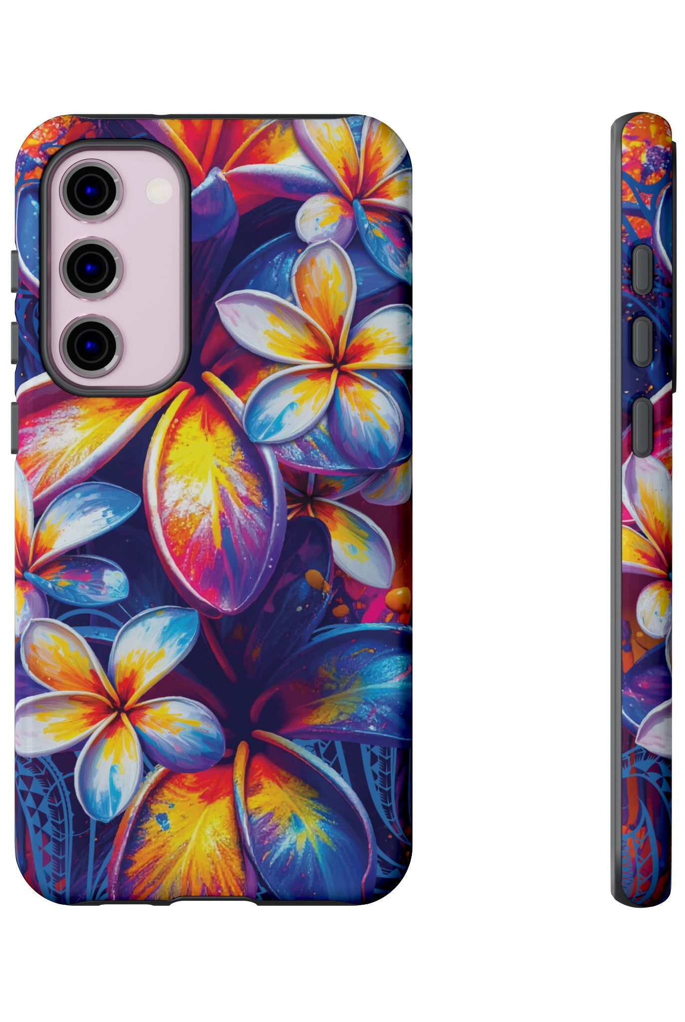 Sunset Ink Tough Samsung Galaxy Case Side View - Dual Layer Drop Protection Hawaiian Phone Case - The Local Banyan