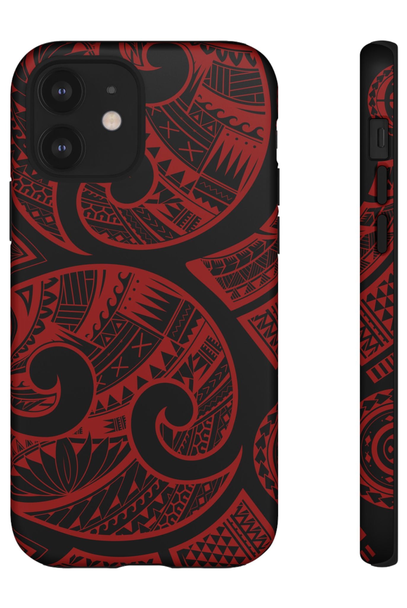 Island Tribal Red Tough Case for iPhone Phone Case The Local Banyan iPhone 12 Matte