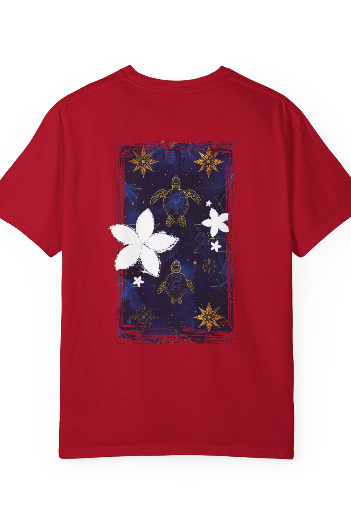 Tapa Hōkū Honu Soft Style Tee Red S The Local Banyan