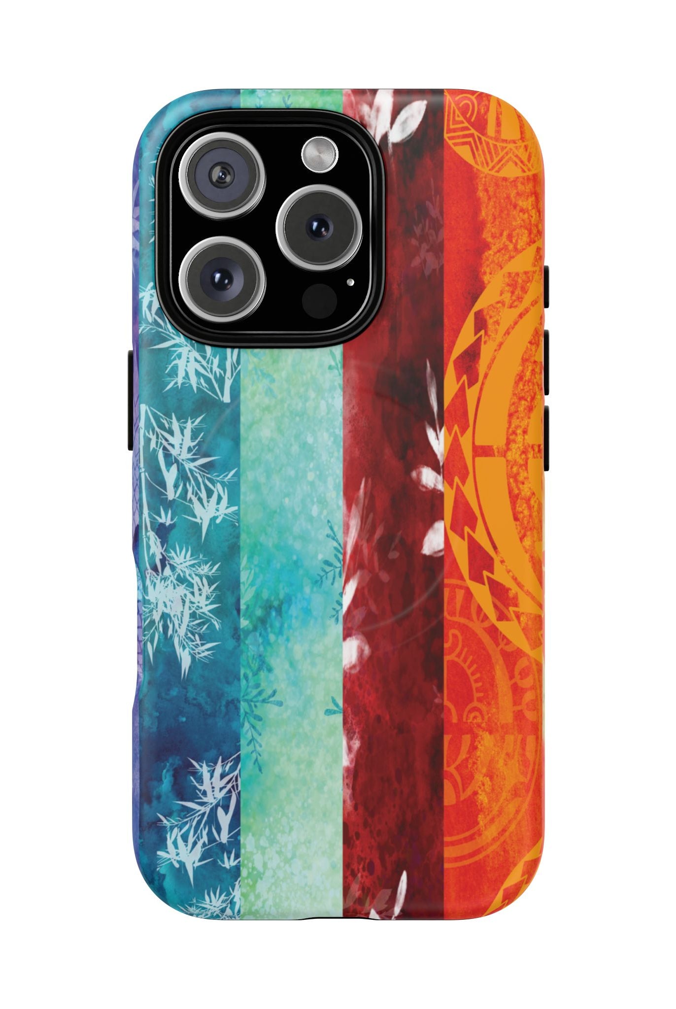 Island Vibes MagSafe iPhone Case iPhone 16 Pro Matte - Hawaiian Colorful Tropical Floral Design - The Local Banyan