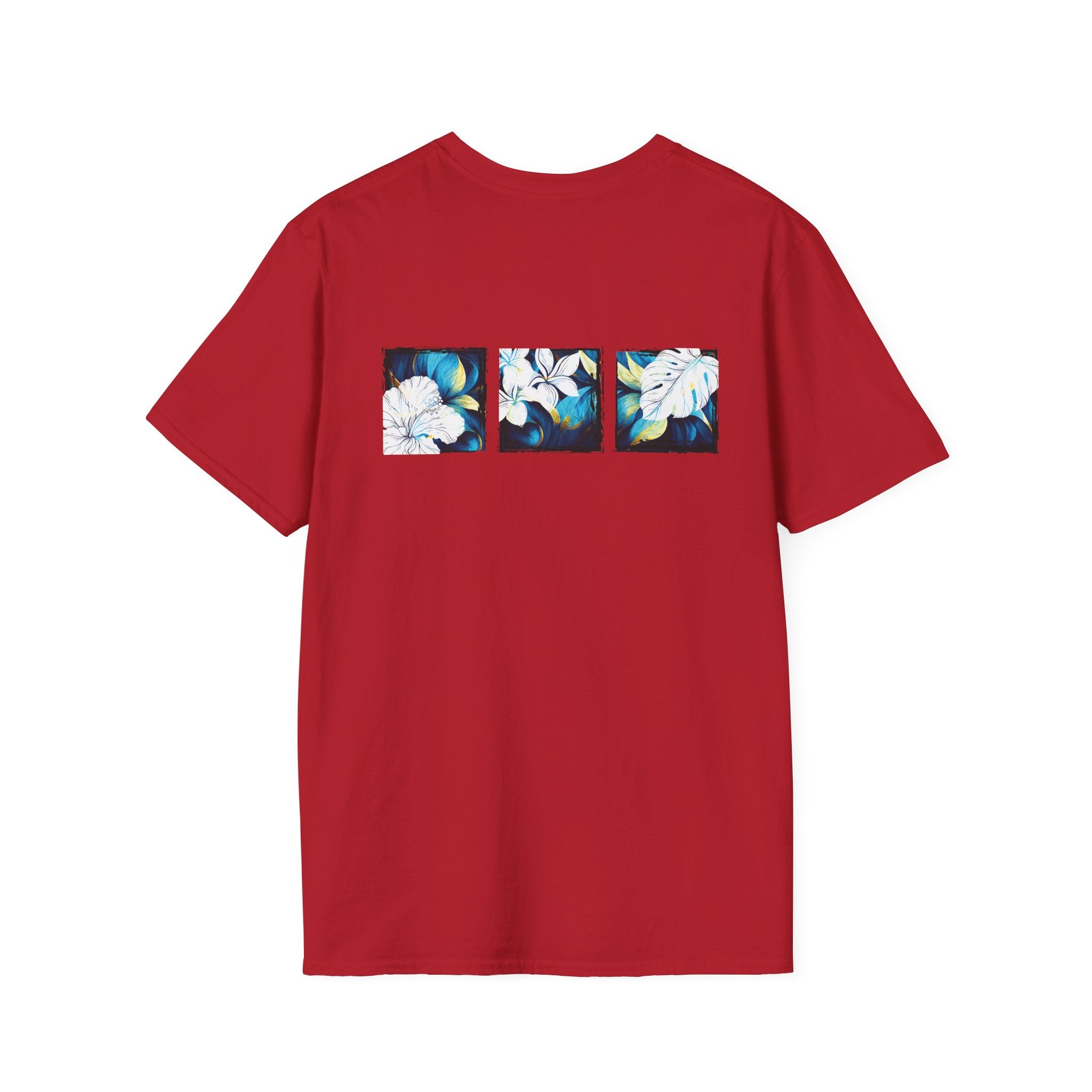 Coastal Bloom Soft Style Tee T-Shirt The Local Banyan S Cherry Red