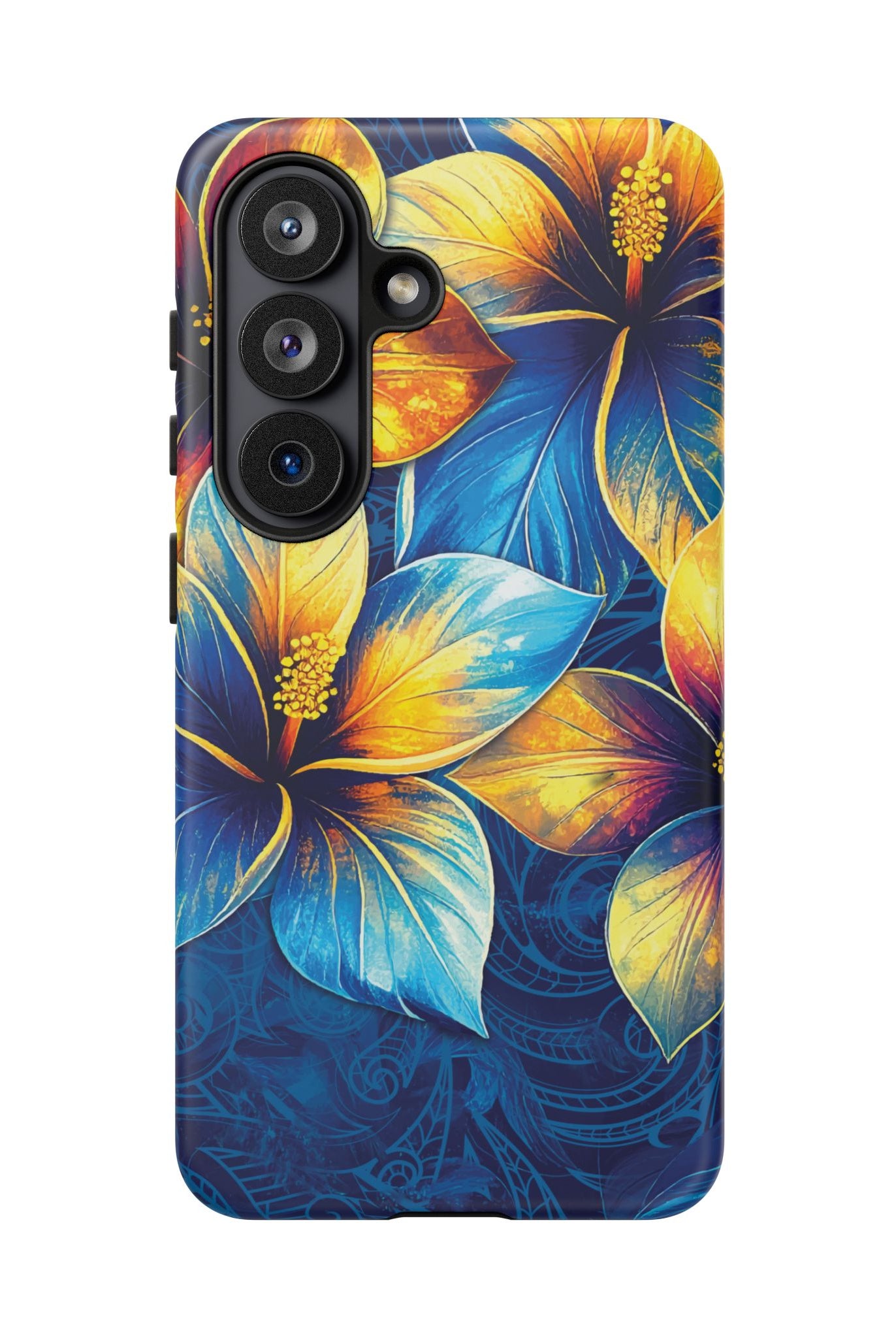 Pua La Tough Samsung Galaxy Case Side View - Dual Layer Drop Protection Hawaiian Phone Case - The Local Banyan