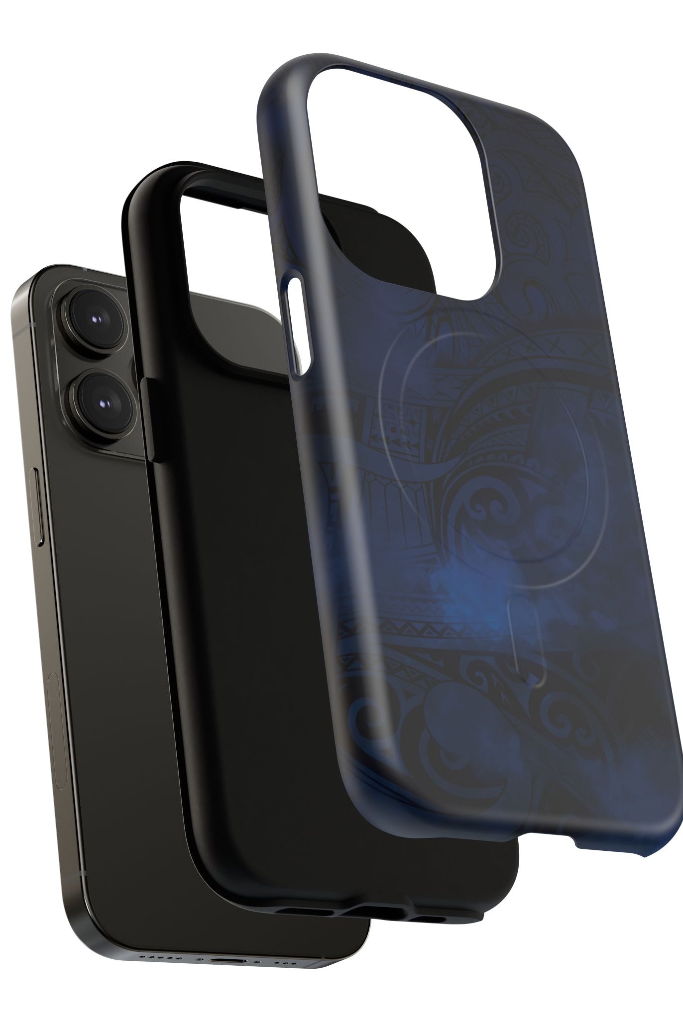 Midnight Essence MagSafe iPhone Case Side View - Dual Layer Drop Protection Hawaiian Phone Case - The Local Banyan