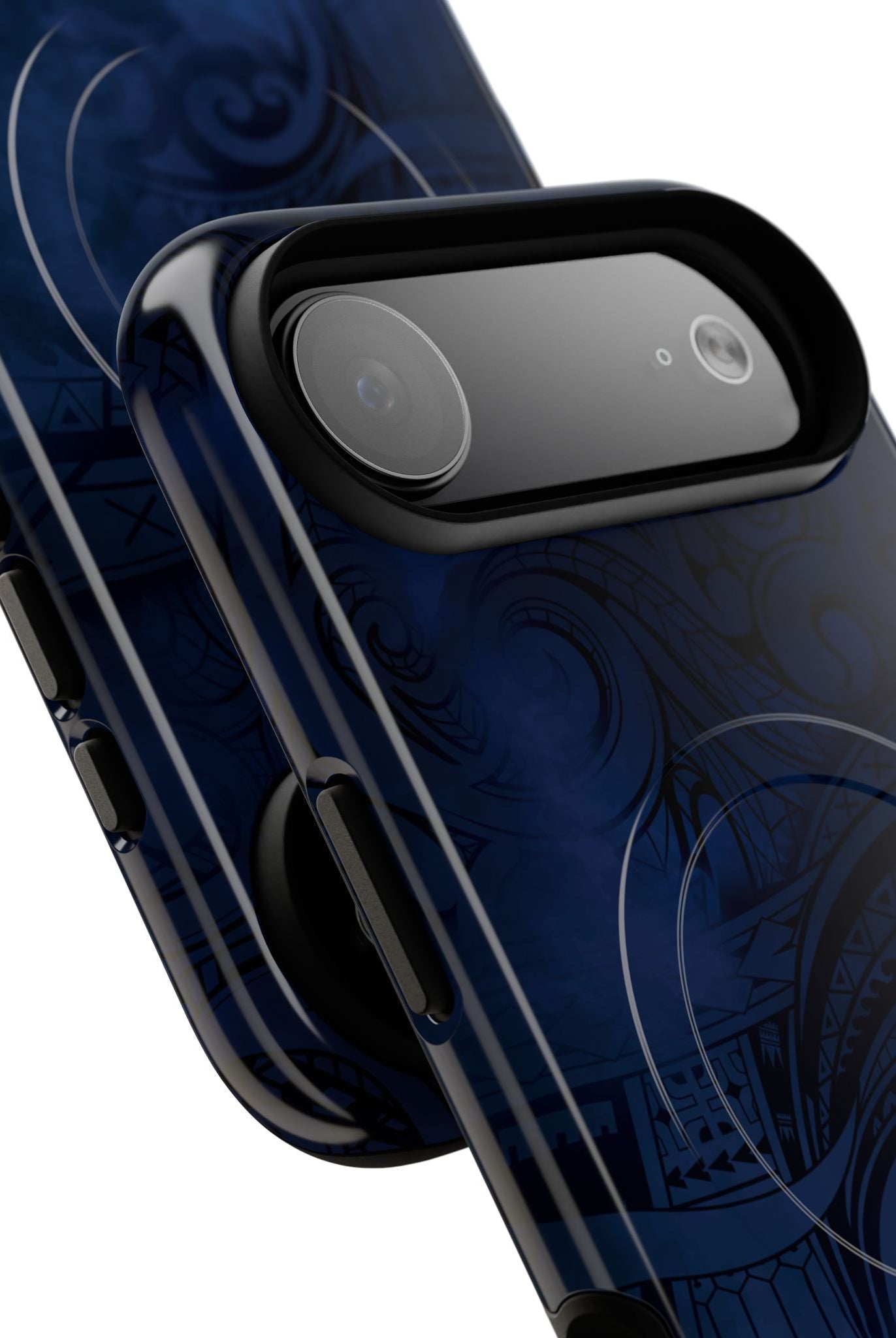Midnight Essence MagSafe iPhone Case Side View - Dual Layer Drop Protection Hawaiian Phone Case - The Local Banyan