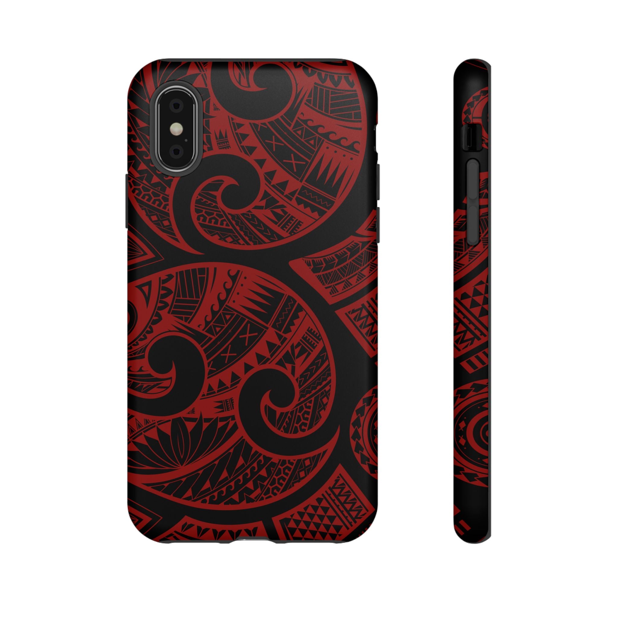 Island Tribal Red Tough Case for iPhone Phone Case The Local Banyan