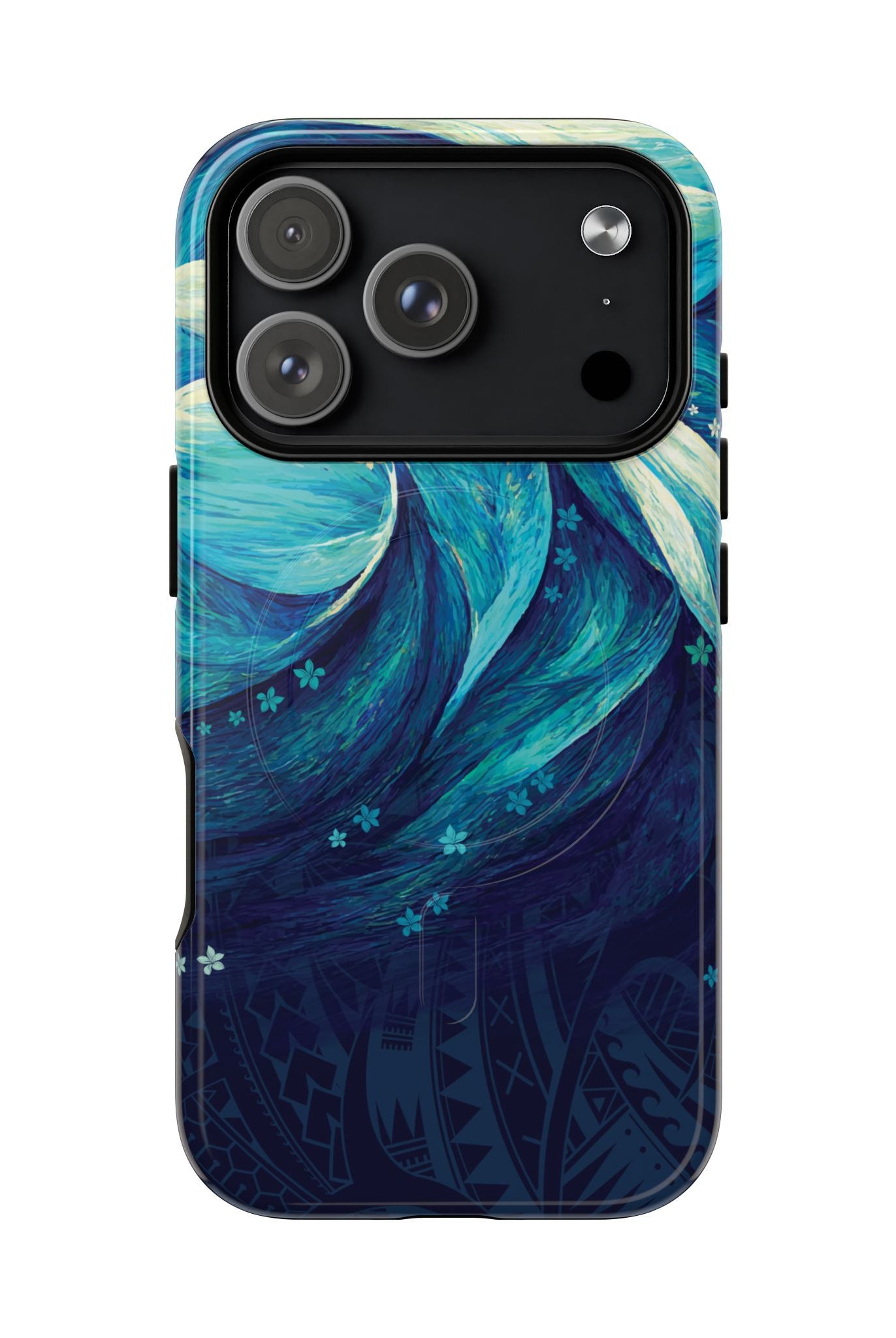 Eternal Mana MagSafe iPhone Case Side View - Dual Layer Drop Protection Hawaiian Phone Case - The Local Banyan
