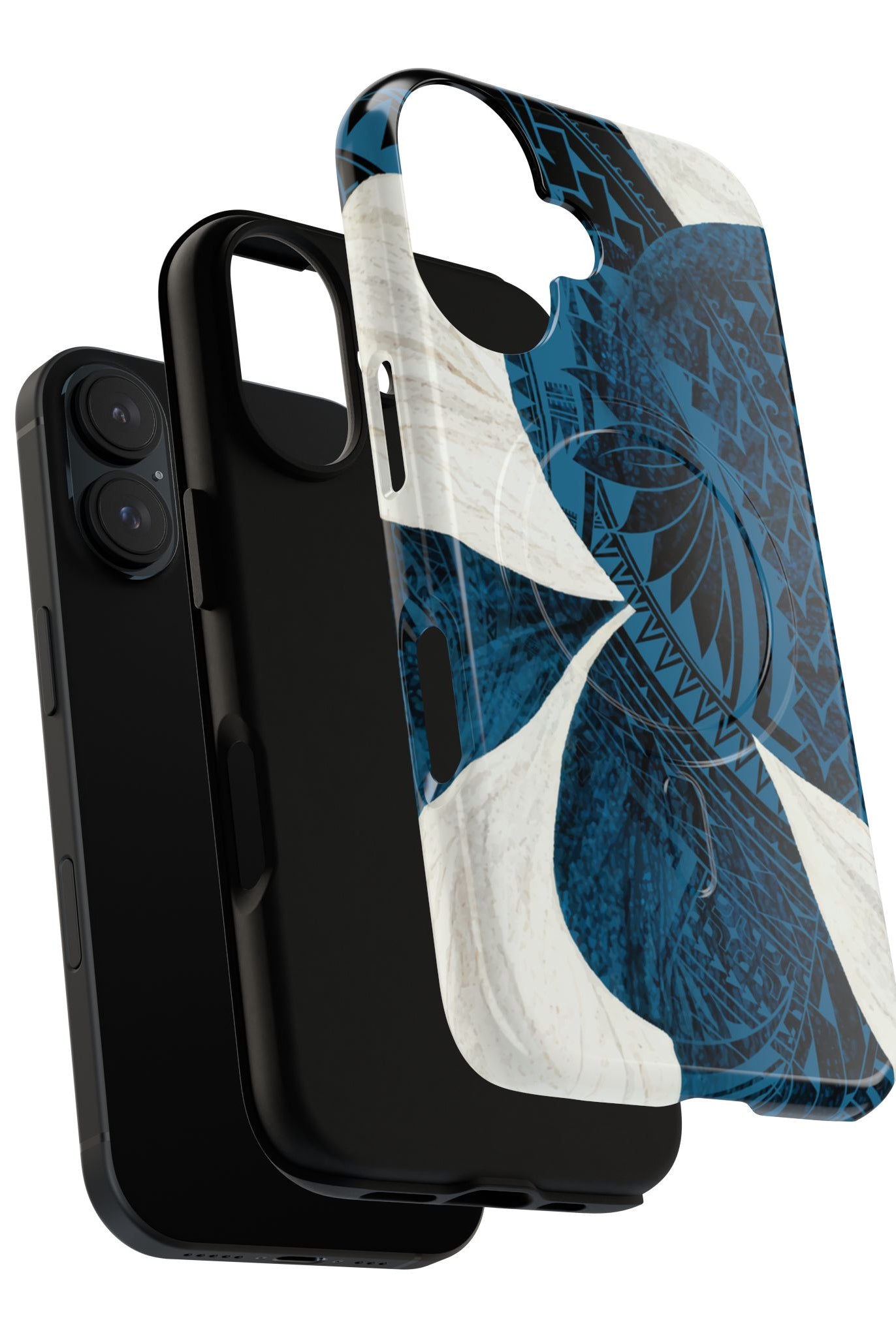 Hana Breeze MagSafe iPhone Case Side View - Dual Layer Drop Protection Hawaiian Phone Case - The Local Banyan