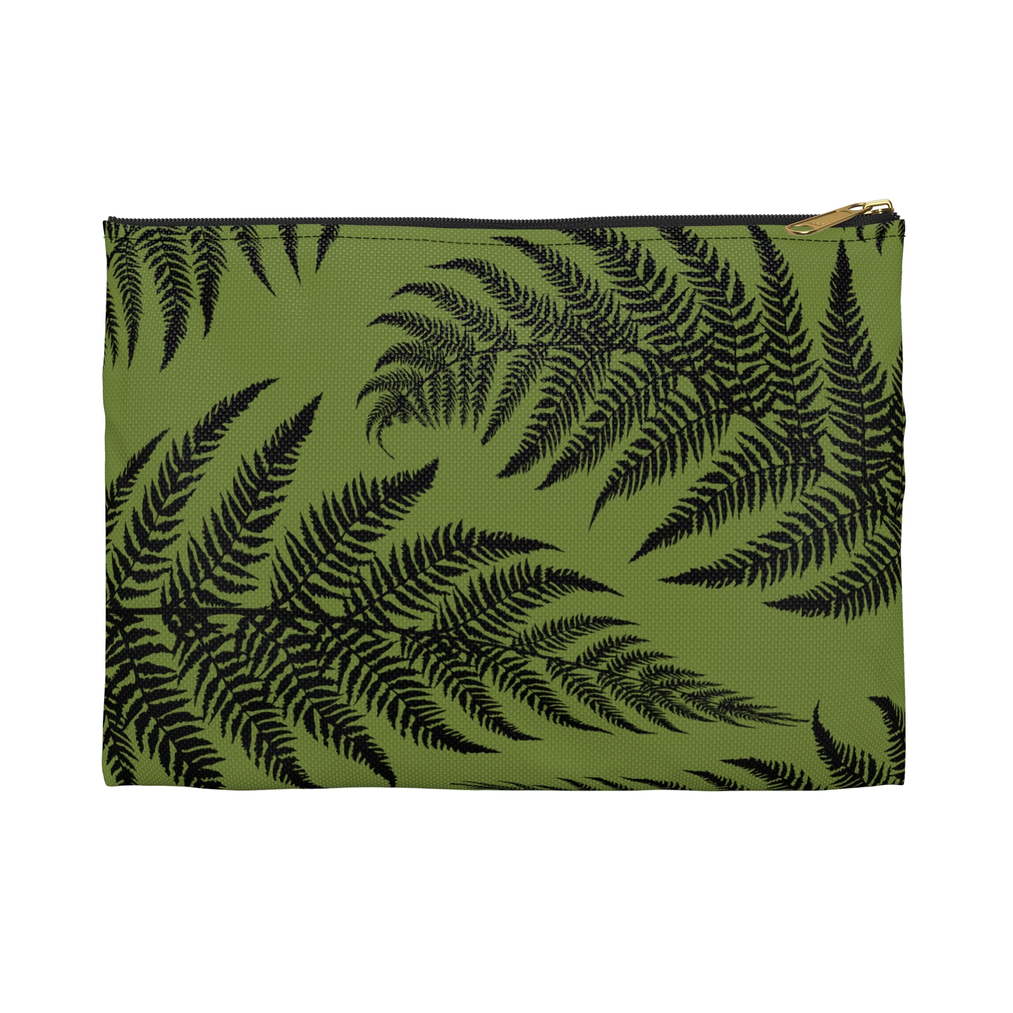 Black Fern Travel Pouch Bag Pouches The Local Banyan Small Black zipper