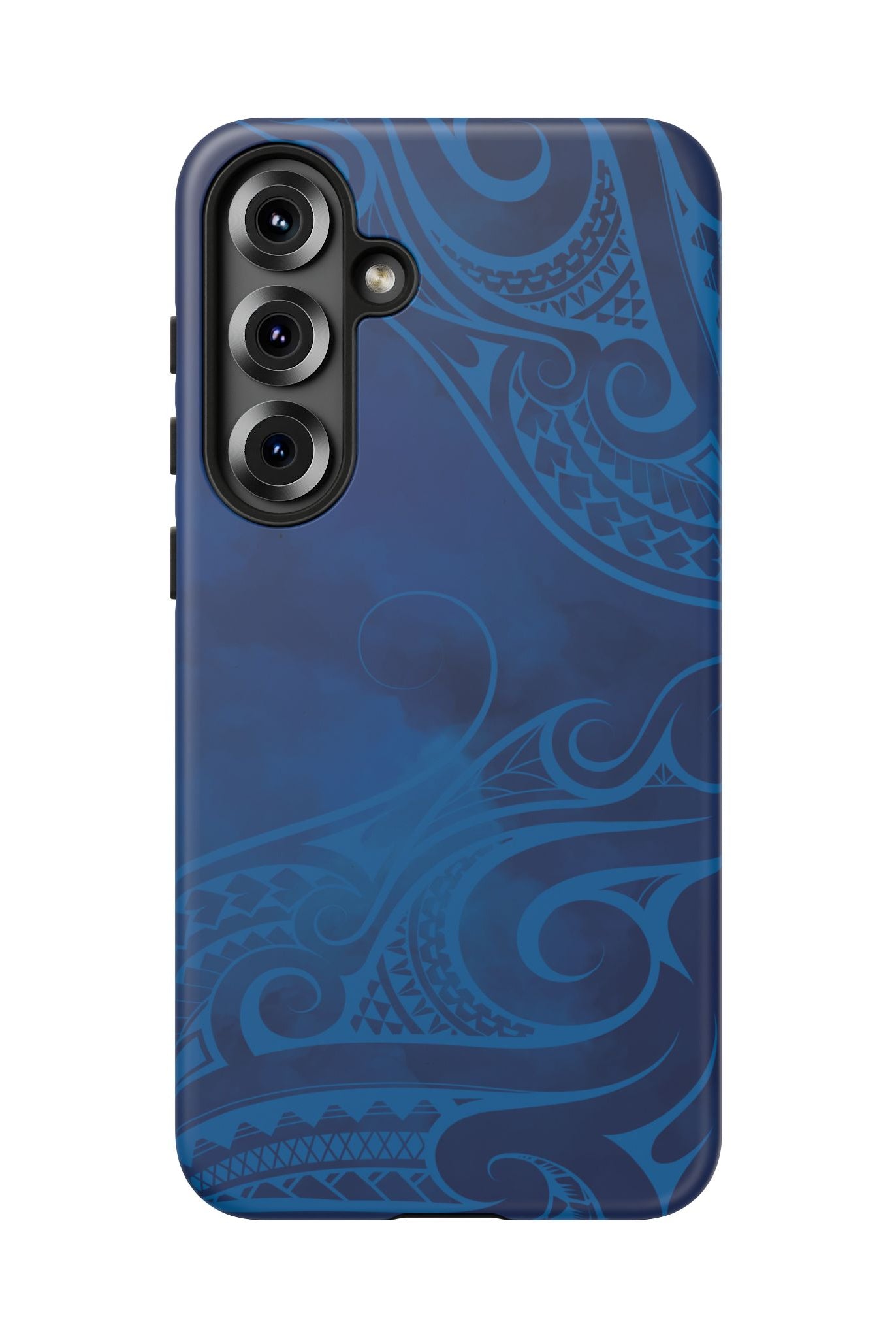 Kai Legacy Tough Samsung Galaxy Case Detail View - Hawaiian Ocean Blue Polynesian Tribal Design Close Up - The Local Banyan
