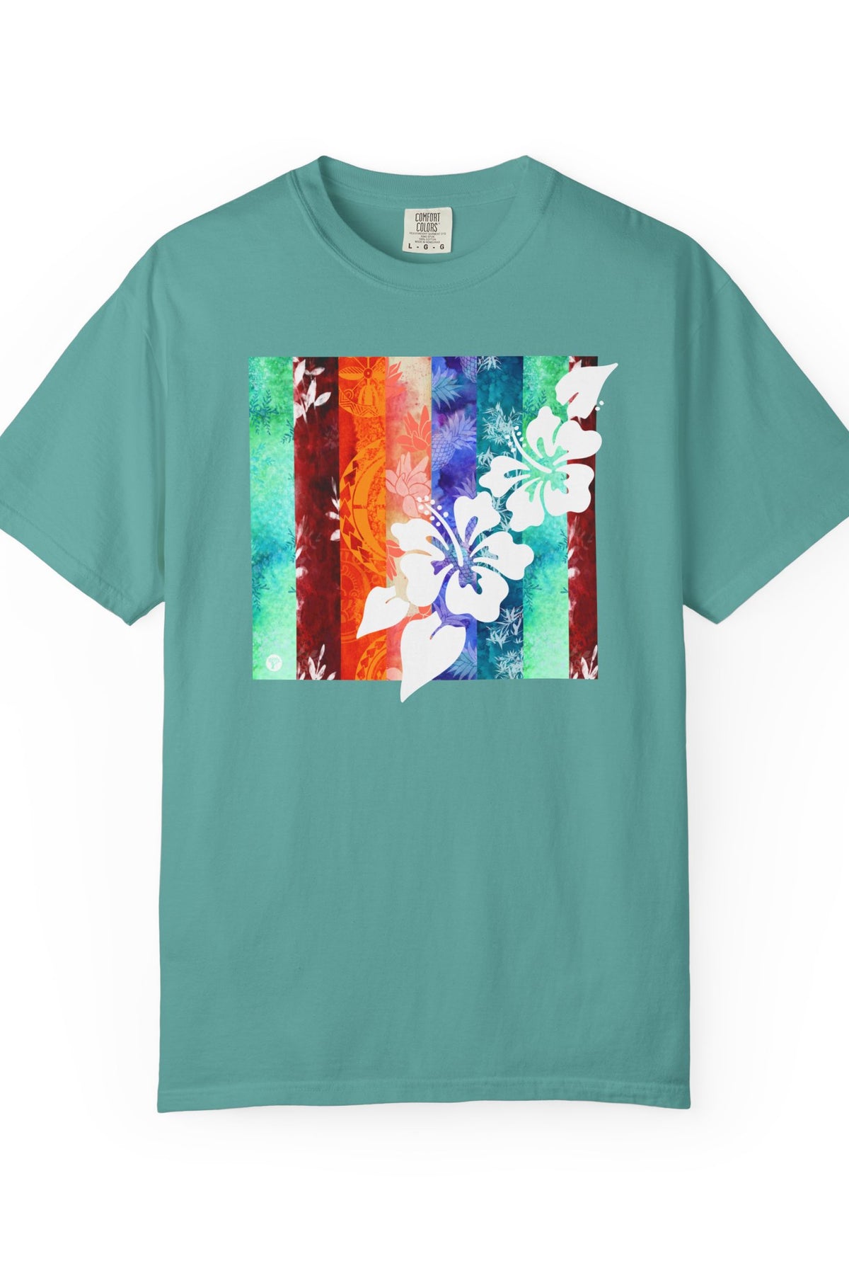 Tropical Vibes Soft Style Tee Seafoam S The Local Banyan