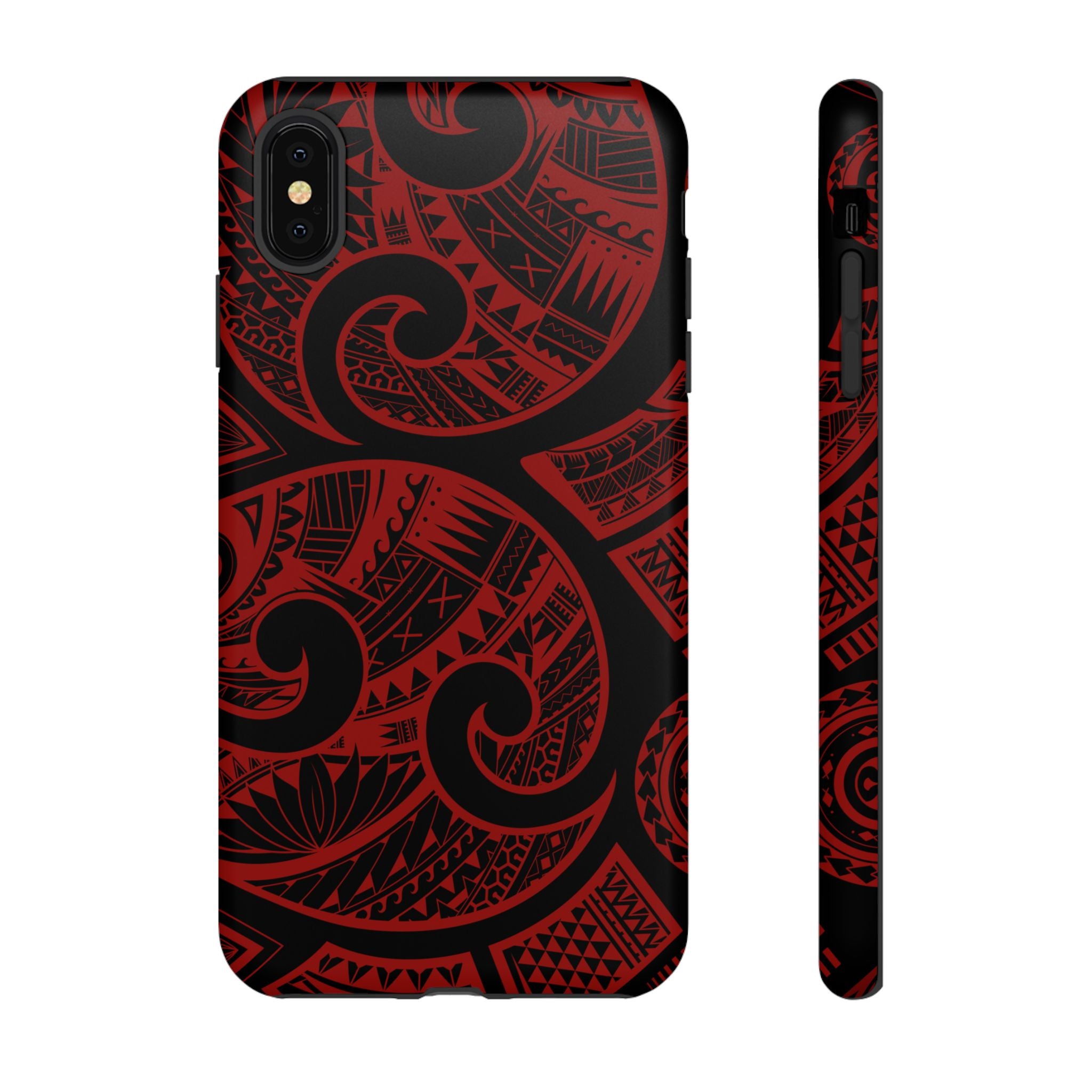 Island Tribal Red Tough Case for iPhone Phone Case The Local Banyan