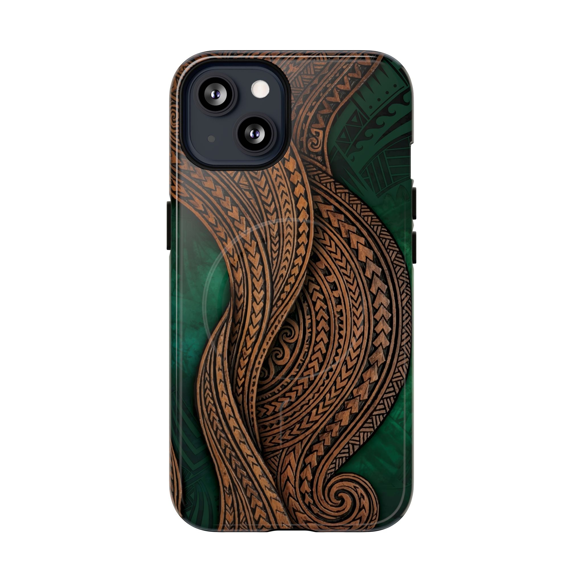 Island Kalai MagSafe iPhone Case Side View - Dual Layer Drop Protection Hawaiian Phone Case - The Local Banyan
