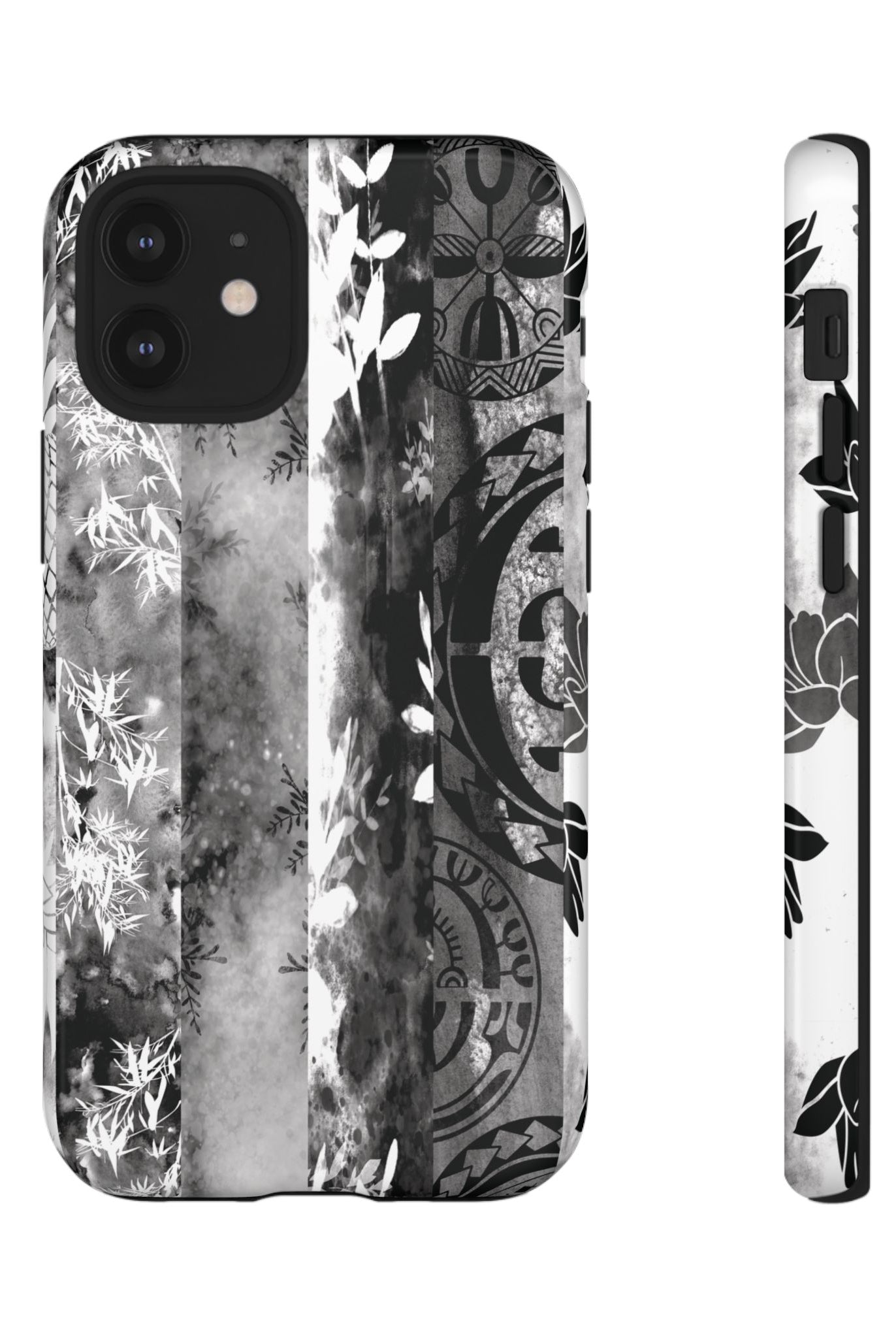 Monochrome Oasis Tough Case for iPhone Phone Case The Local Banyan iPhone 12 Mini Glossy