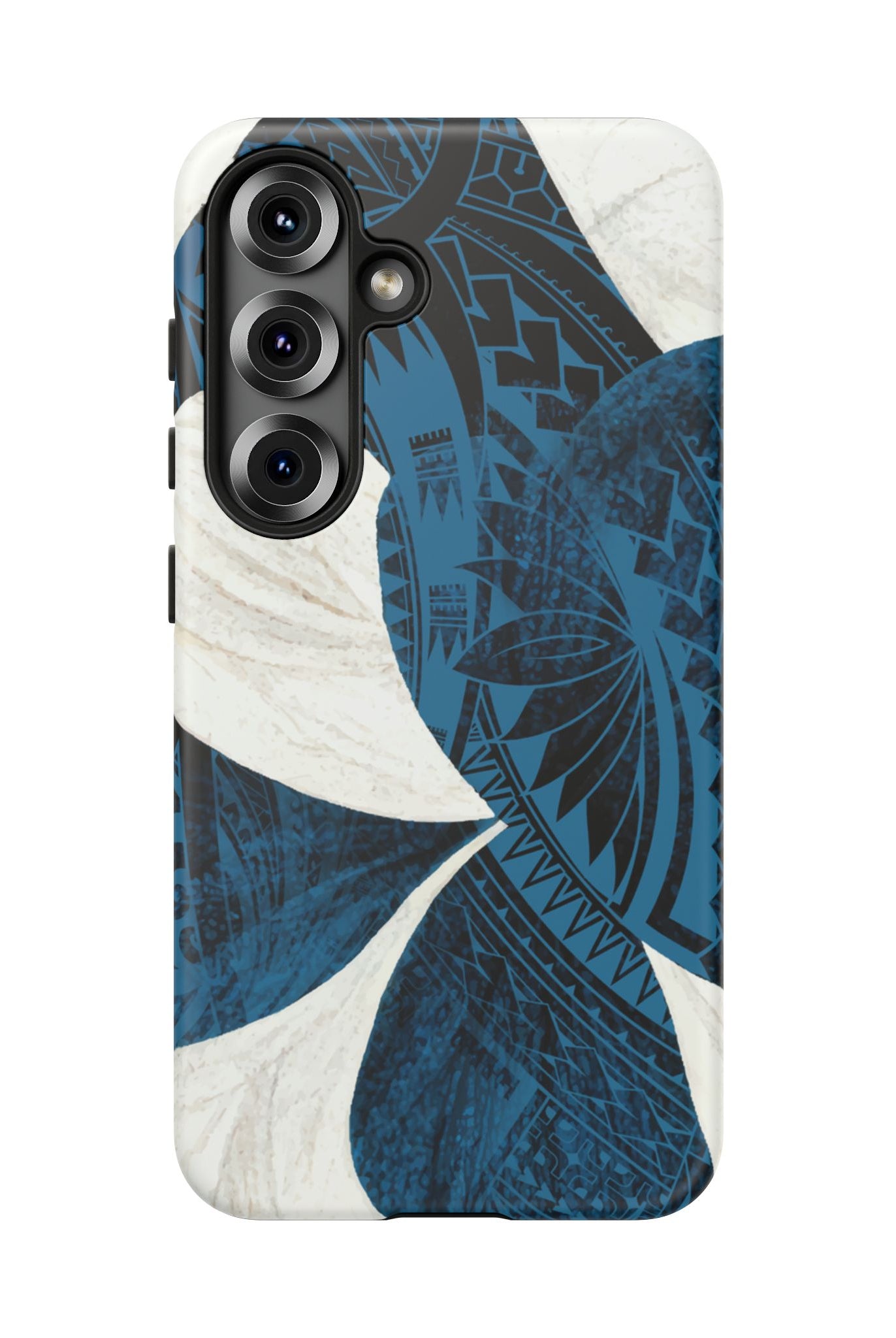 Hana Breeze Tough Samsung Galaxy Case Side View - Dual Layer Drop Protection Hawaiian Phone Case - The Local Banyan