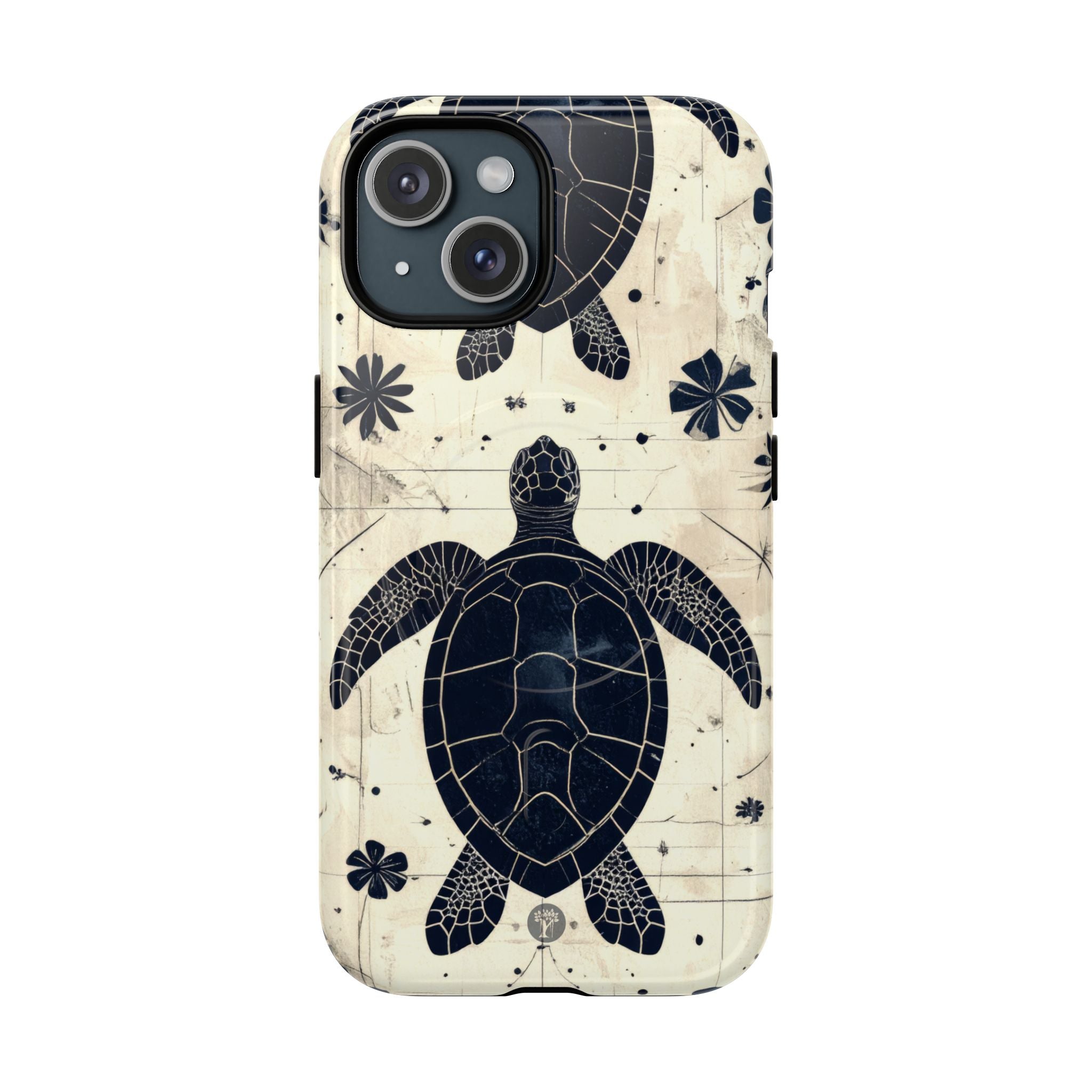 Tapa Keʻa Honu Magnetic Case for iPhone iPhone 15 Glossy The Local Banyan