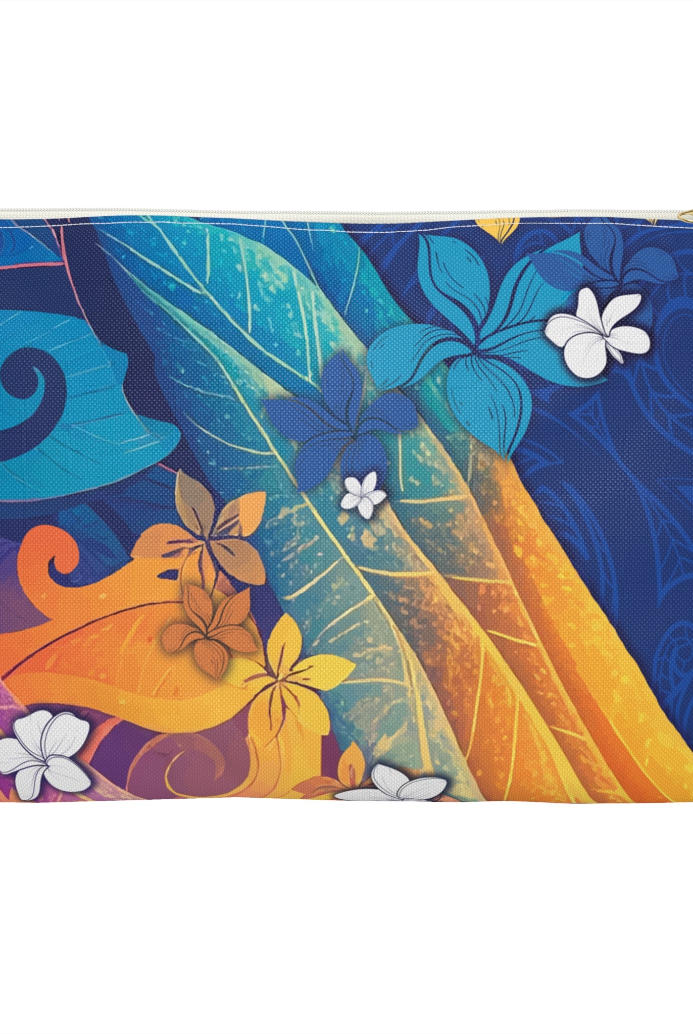 Mauna Sunrise Travel Pouch Pouches Large White zipper